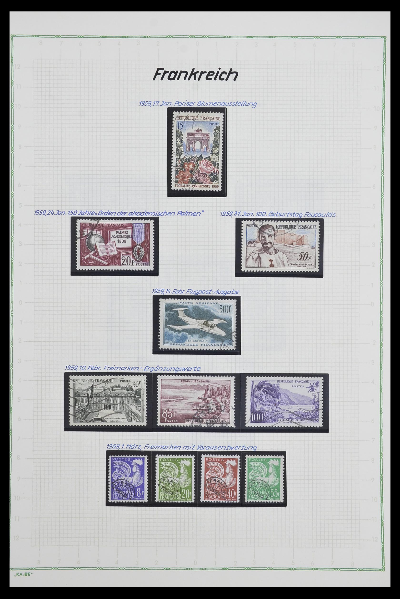 33634 127 - Postzegelverzameling 33634 Frankrijk 1849-2000.