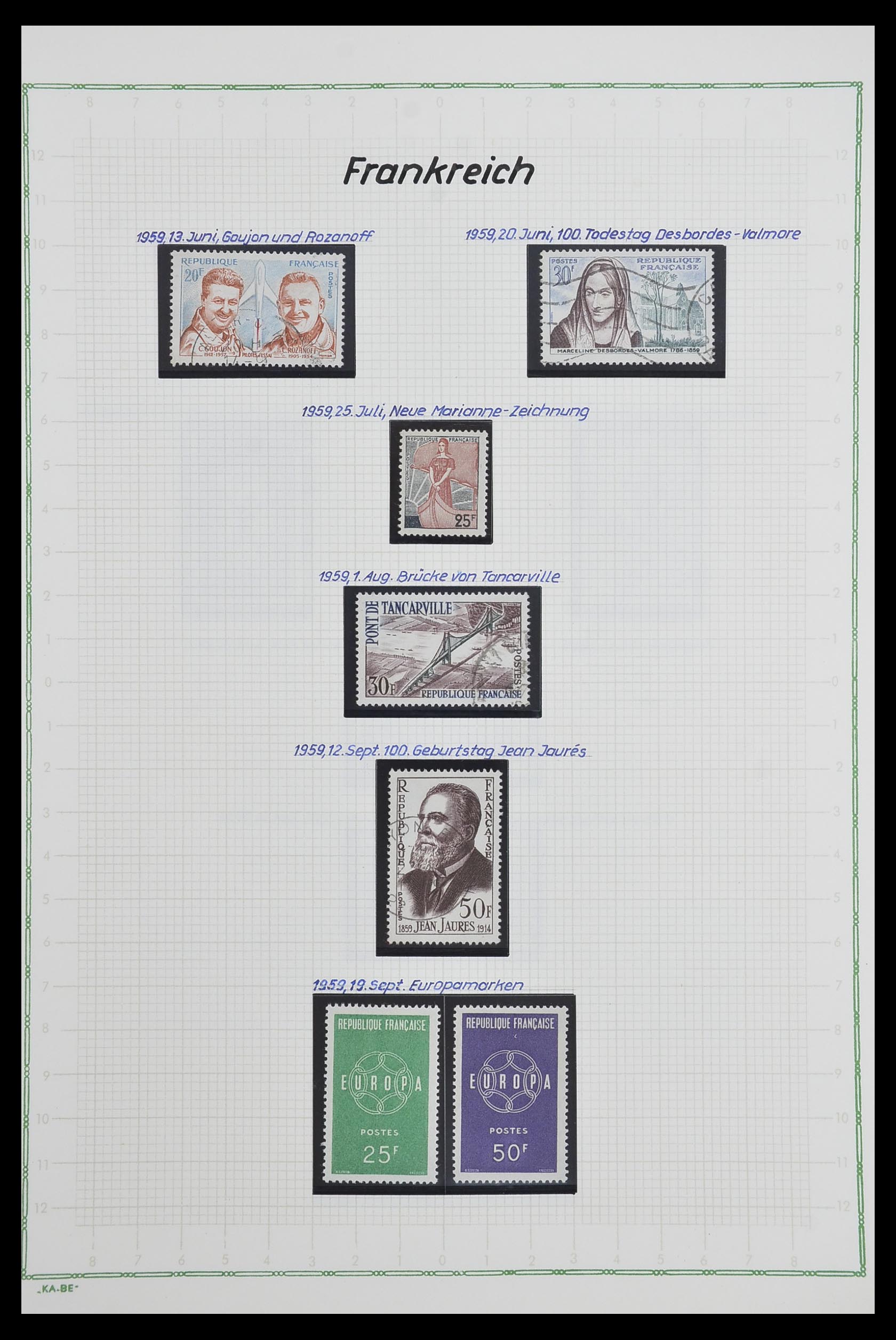 33634 130 - Postzegelverzameling 33634 Frankrijk 1849-2000.