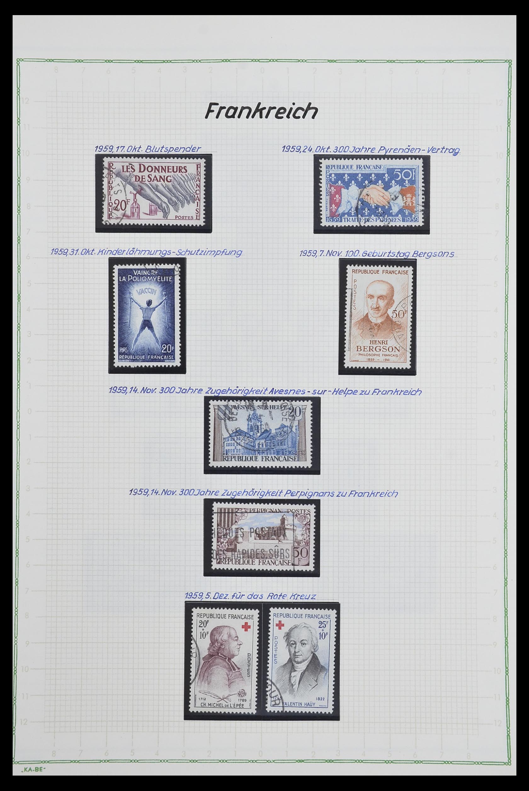 33634 131 - Postzegelverzameling 33634 Frankrijk 1849-2000.