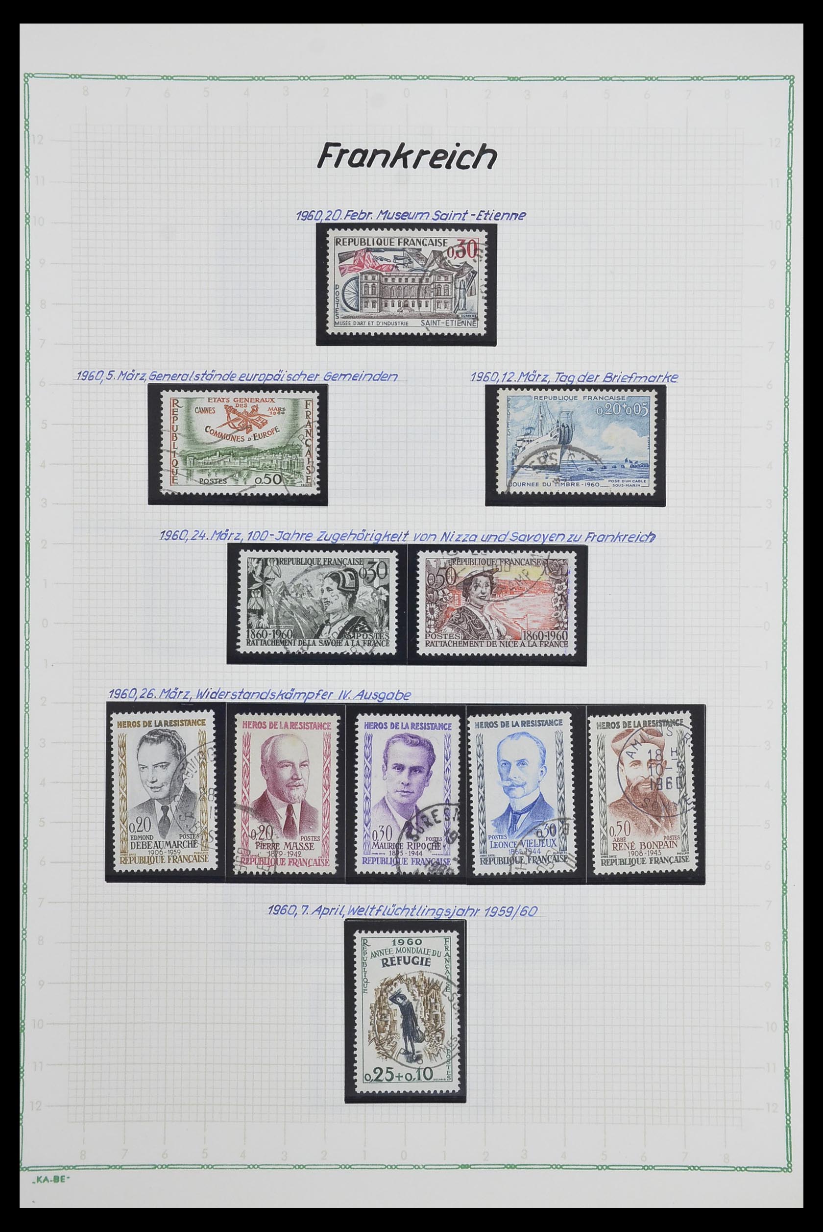 33634 134 - Postzegelverzameling 33634 Frankrijk 1849-2000.