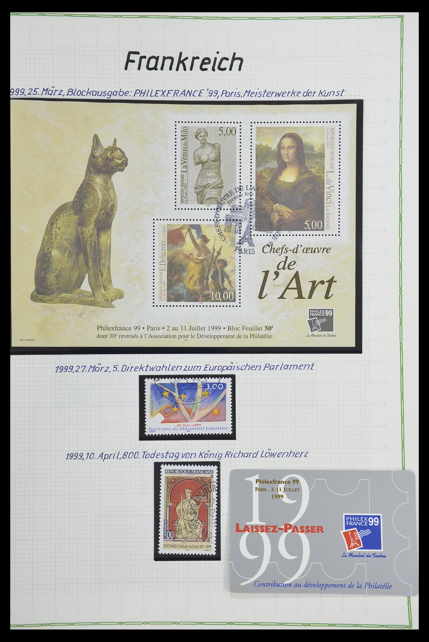 33634 489 - Postzegelverzameling 33634 Frankrijk 1849-2000.