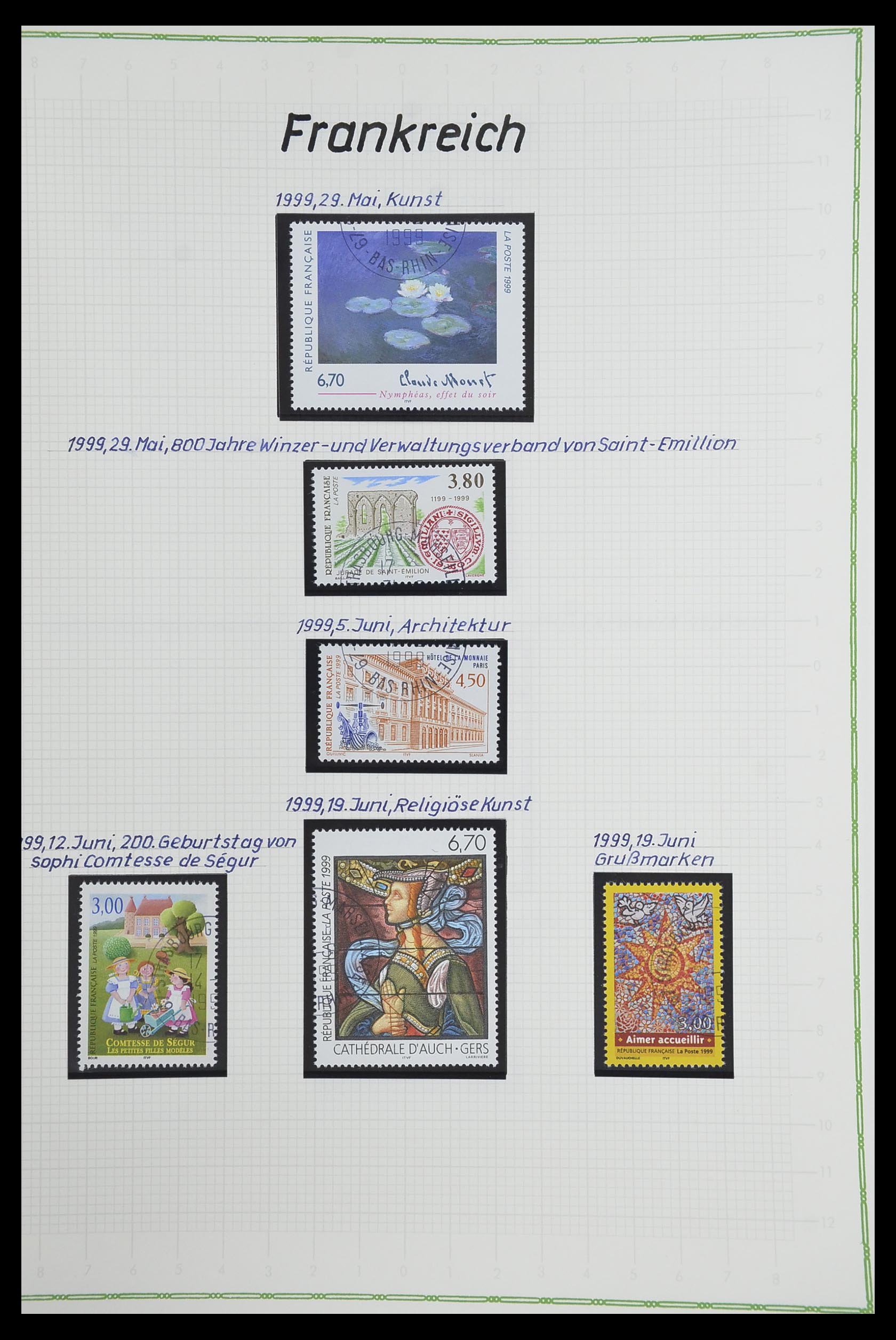 33634 492 - Postzegelverzameling 33634 Frankrijk 1849-2000.