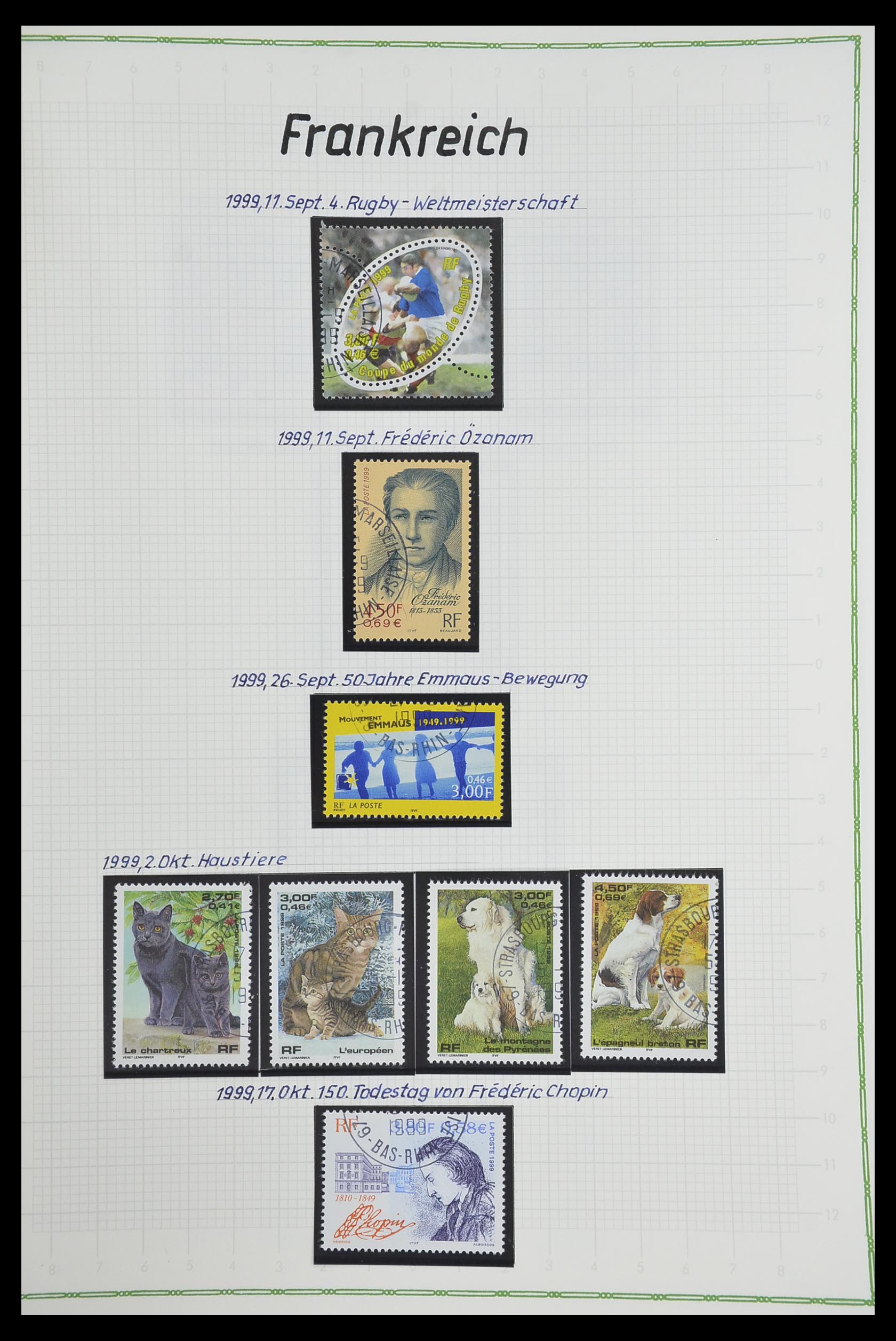 33634 496 - Postzegelverzameling 33634 Frankrijk 1849-2000.
