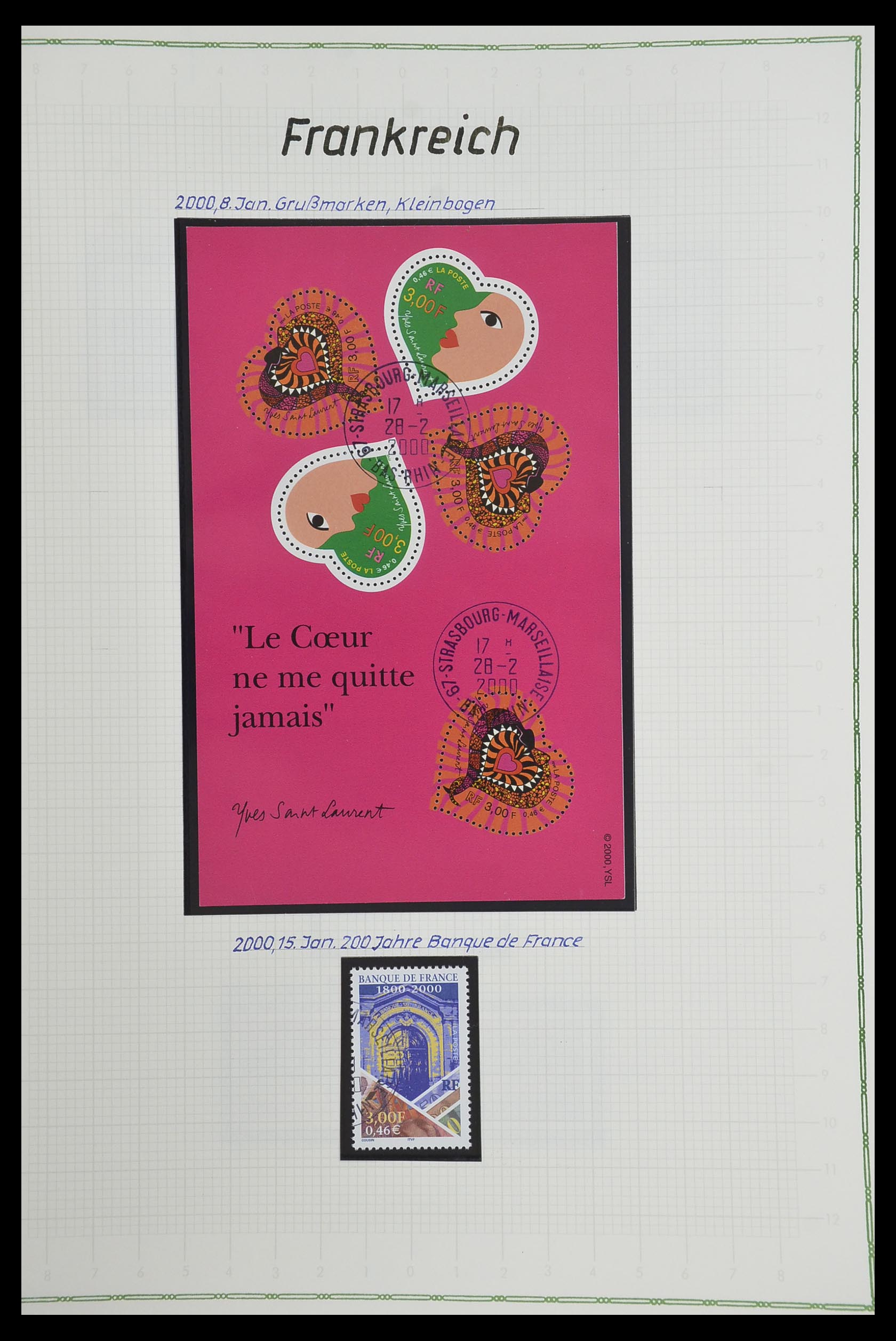 33634 500 - Postzegelverzameling 33634 Frankrijk 1849-2000.