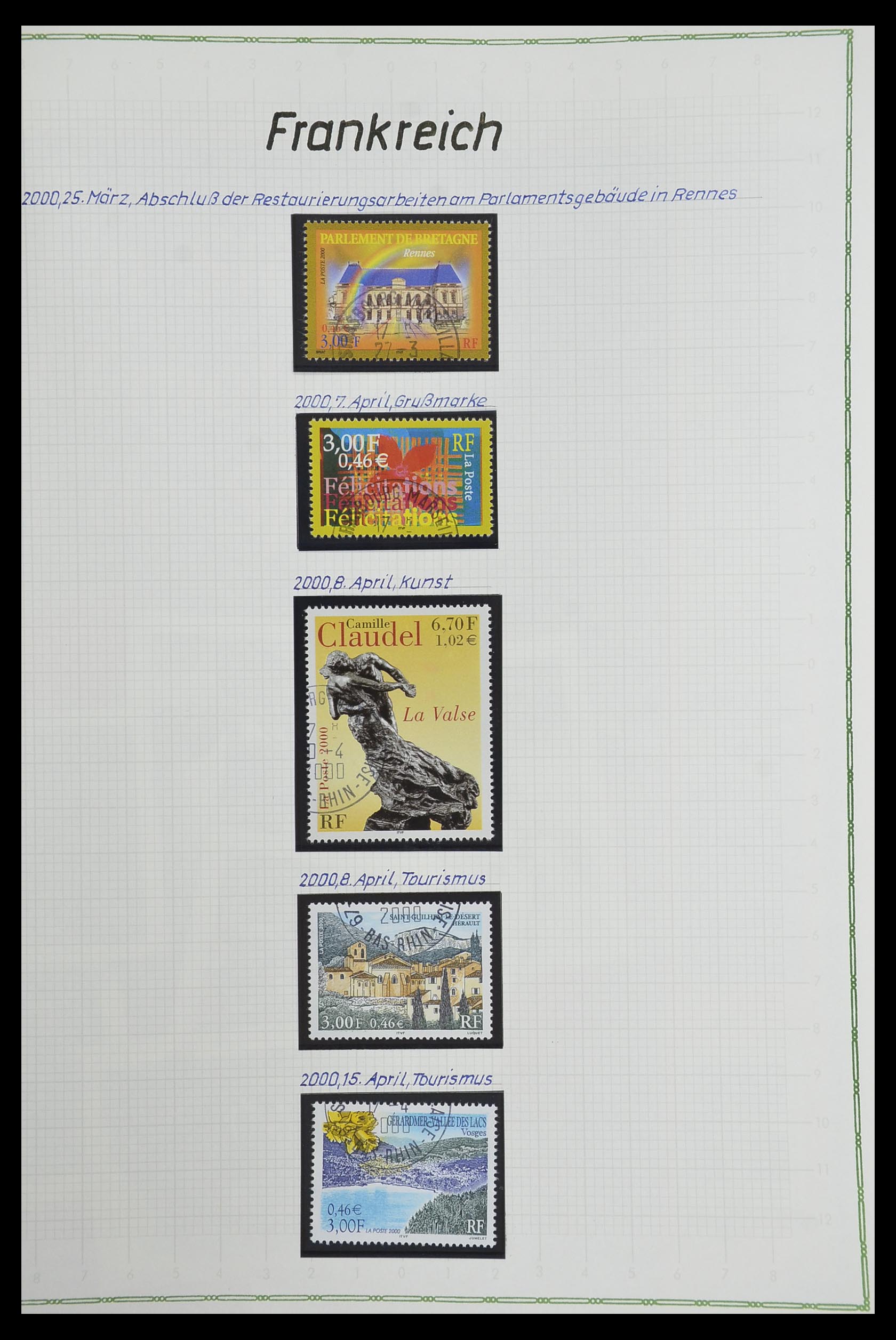 33634 503 - Postzegelverzameling 33634 Frankrijk 1849-2000.