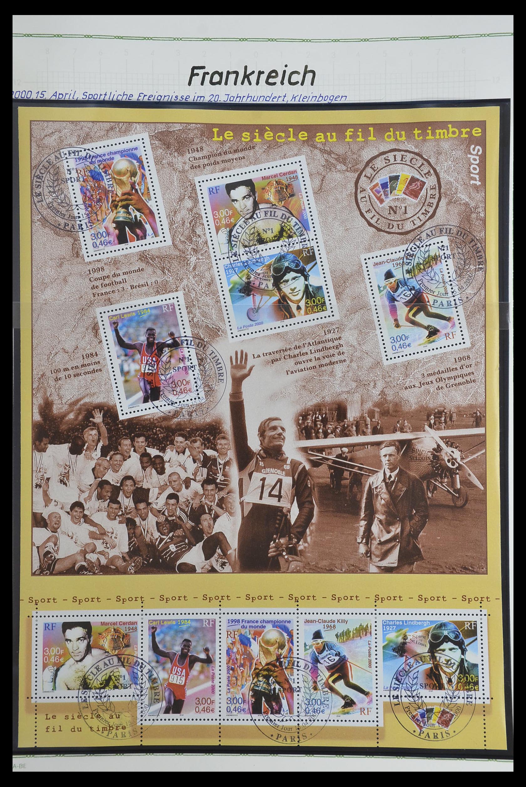 33634 504 - Postzegelverzameling 33634 Frankrijk 1849-2000.