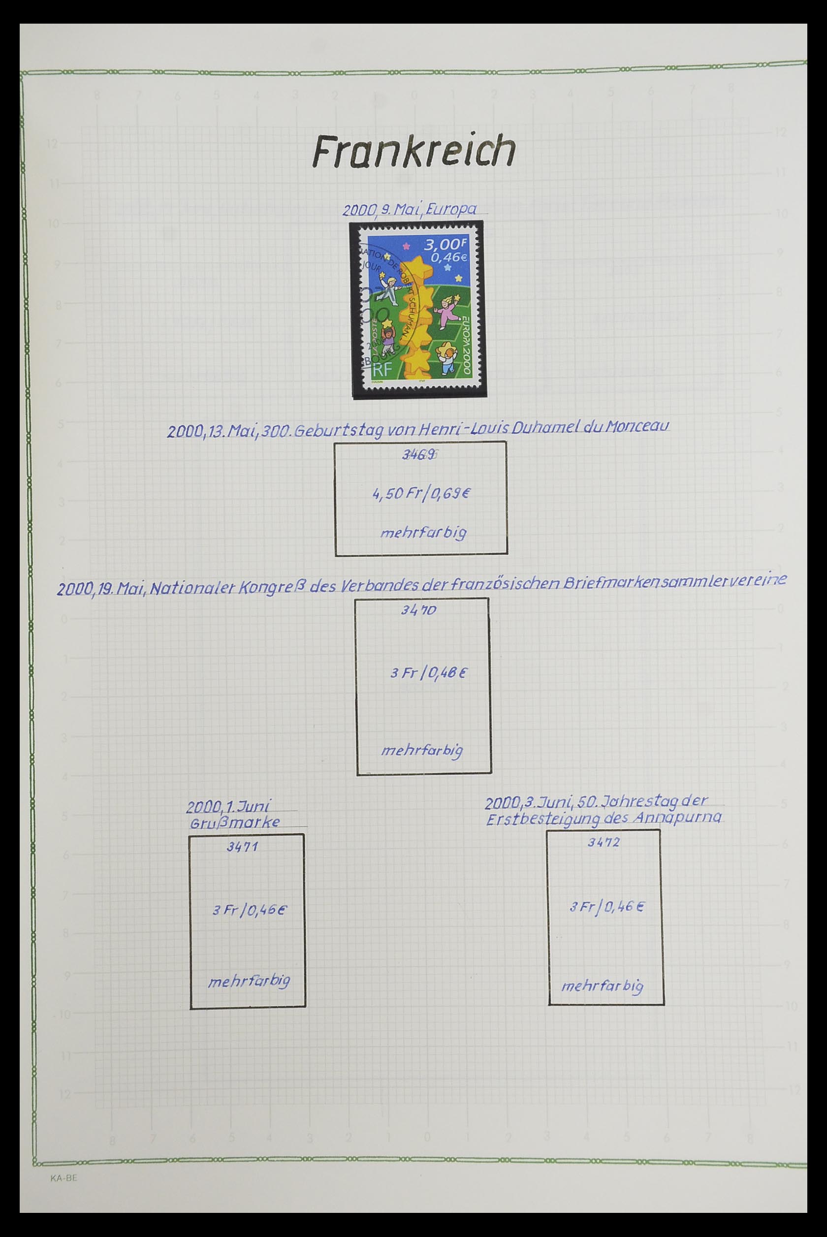 33634 508 - Postzegelverzameling 33634 Frankrijk 1849-2000.