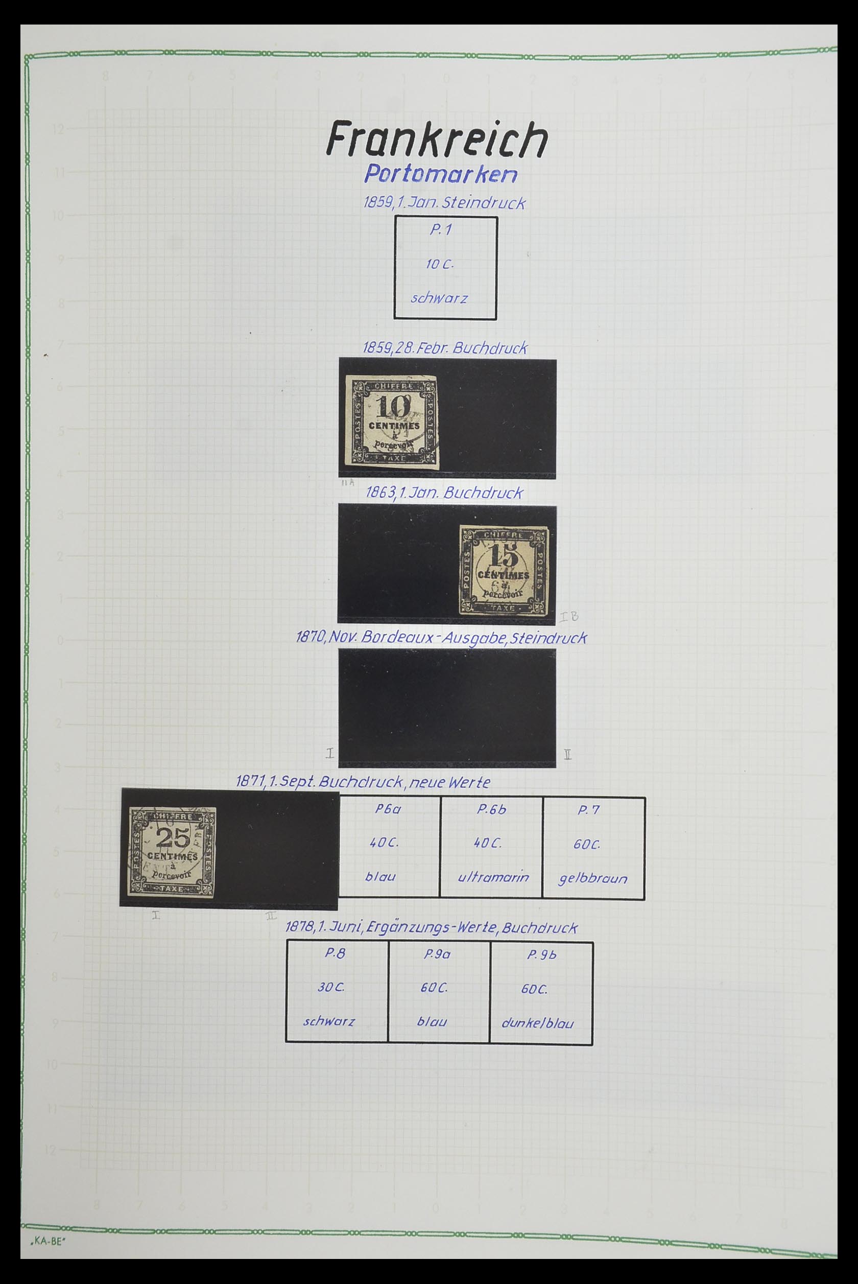 33634 524 - Postzegelverzameling 33634 Frankrijk 1849-2000.