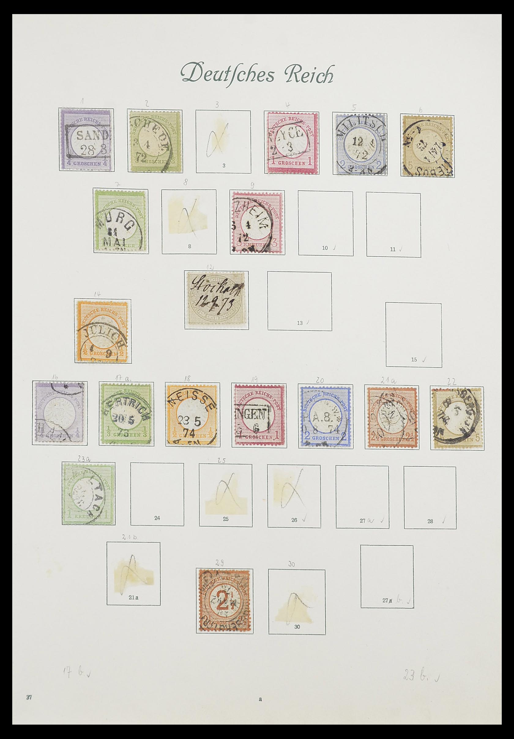 33635 001 - Postzegelverzameling 33635 Duitse Rijk 1872-1945.