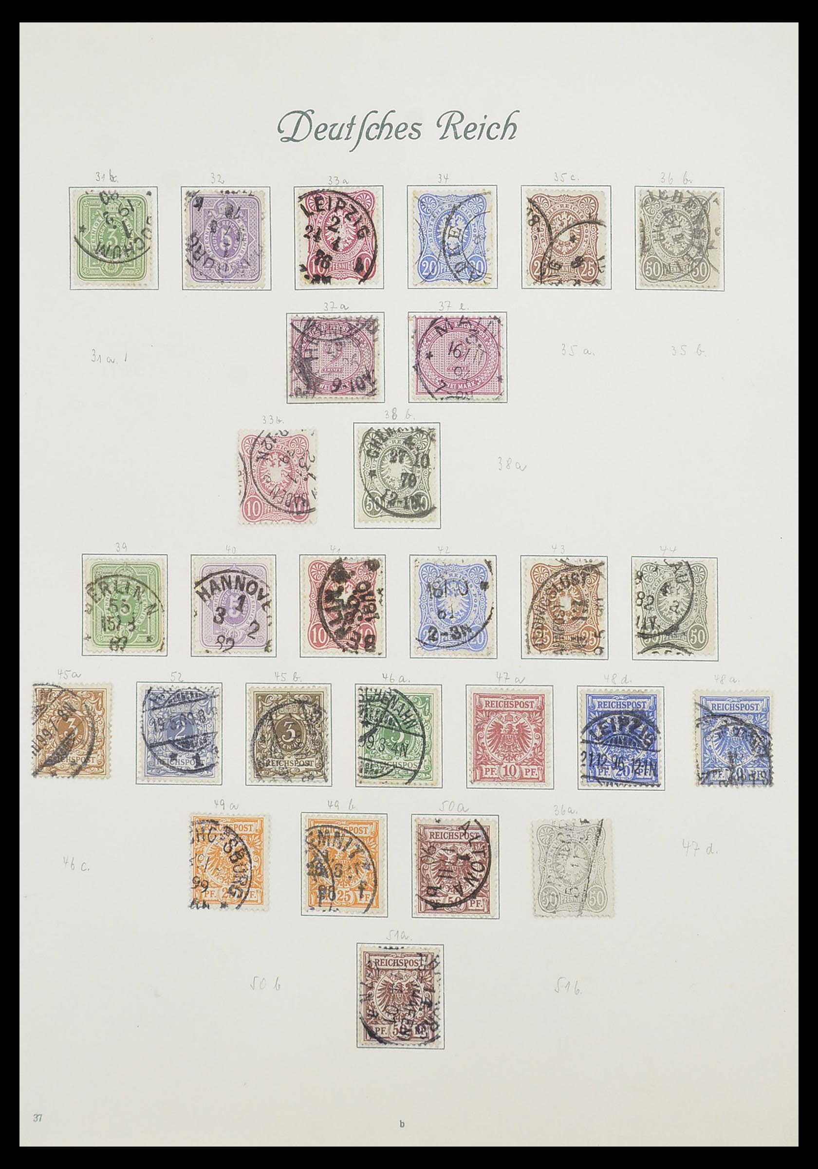 33635 002 - Postzegelverzameling 33635 Duitse Rijk 1872-1945.