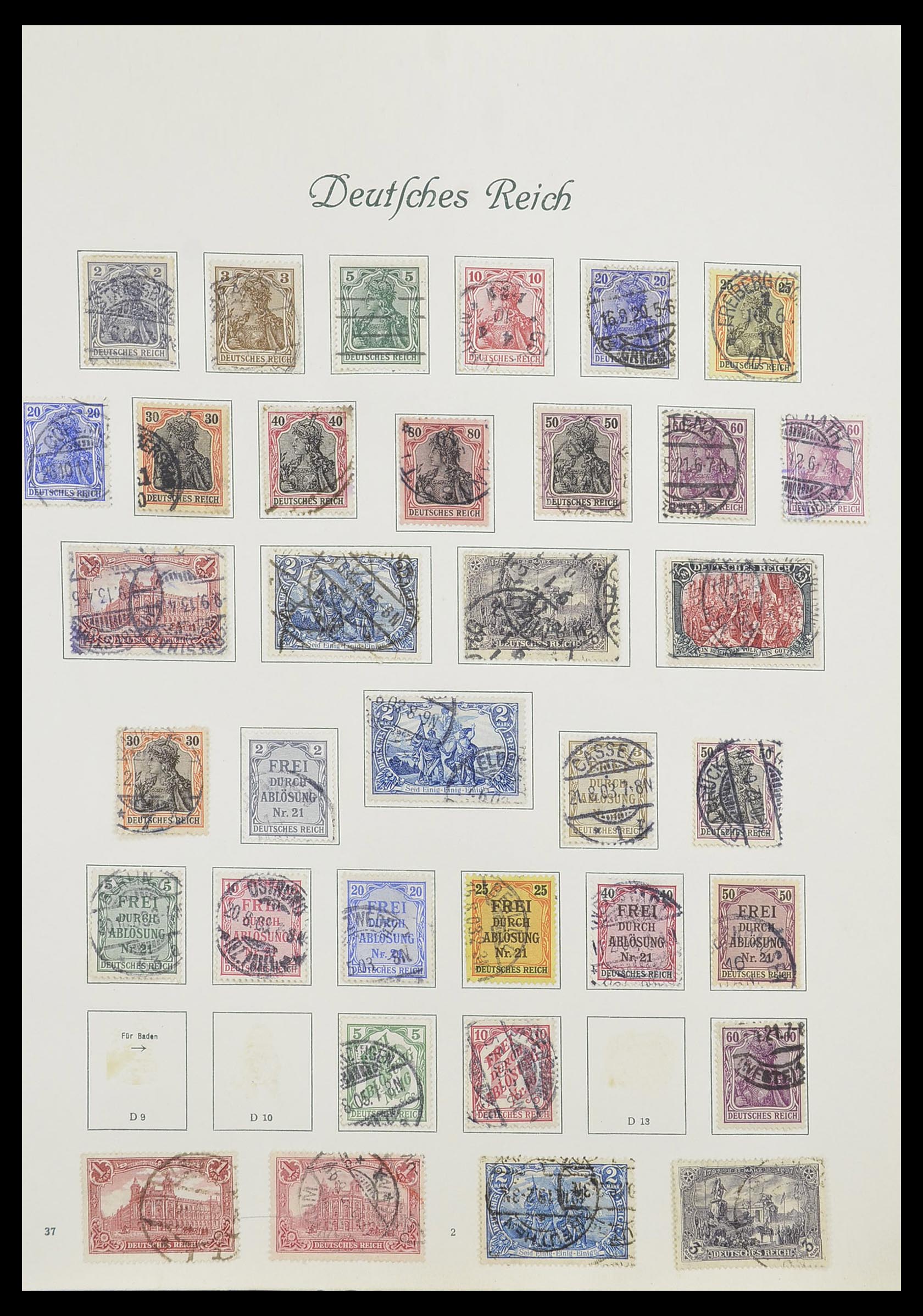 33635 004 - Postzegelverzameling 33635 Duitse Rijk 1872-1945.