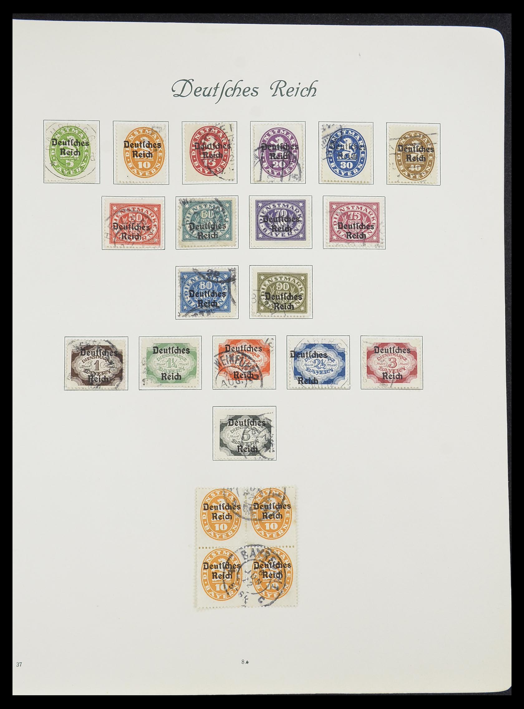 33635 009 - Postzegelverzameling 33635 Duitse Rijk 1872-1945.