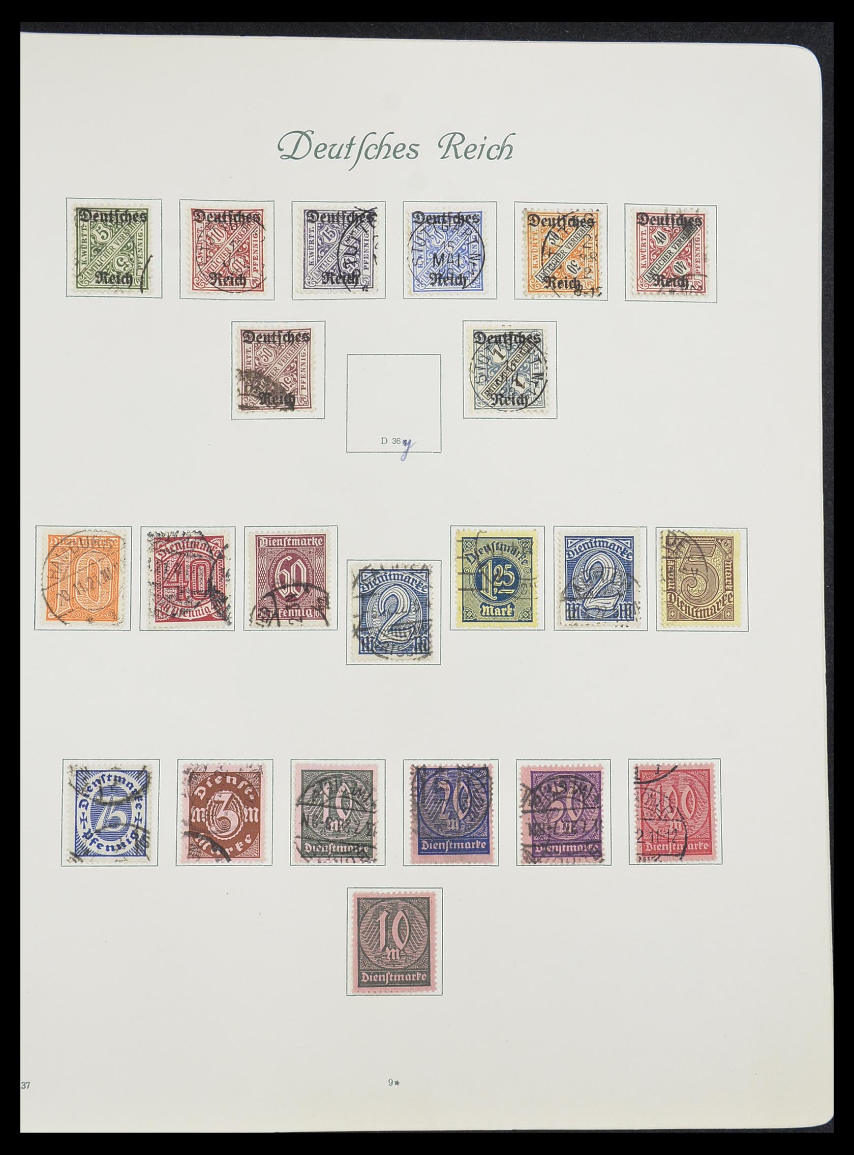 33635 010 - Stamp collection 33635 German Reich 1872-1945.