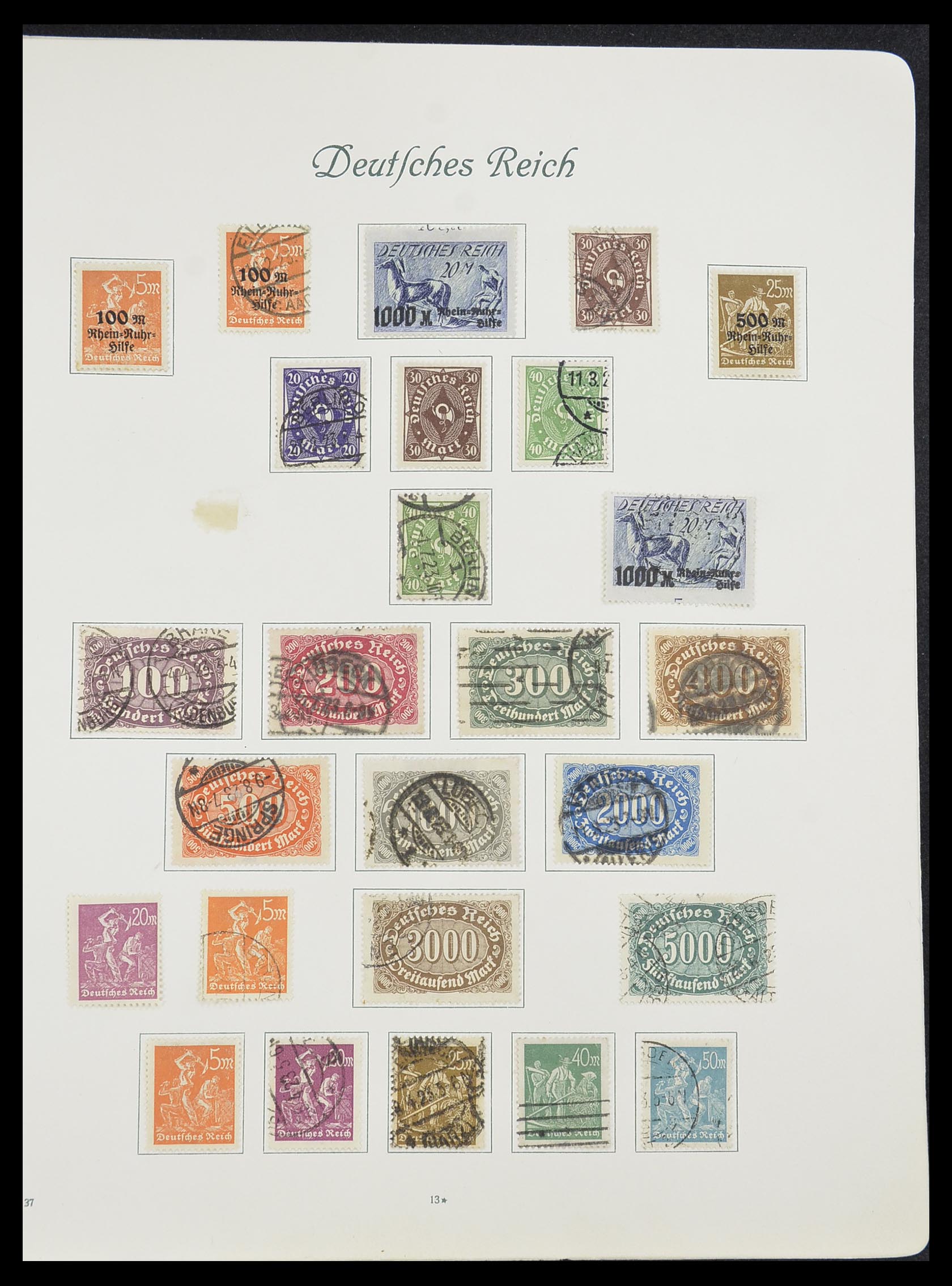 33635 014 - Postzegelverzameling 33635 Duitse Rijk 1872-1945.