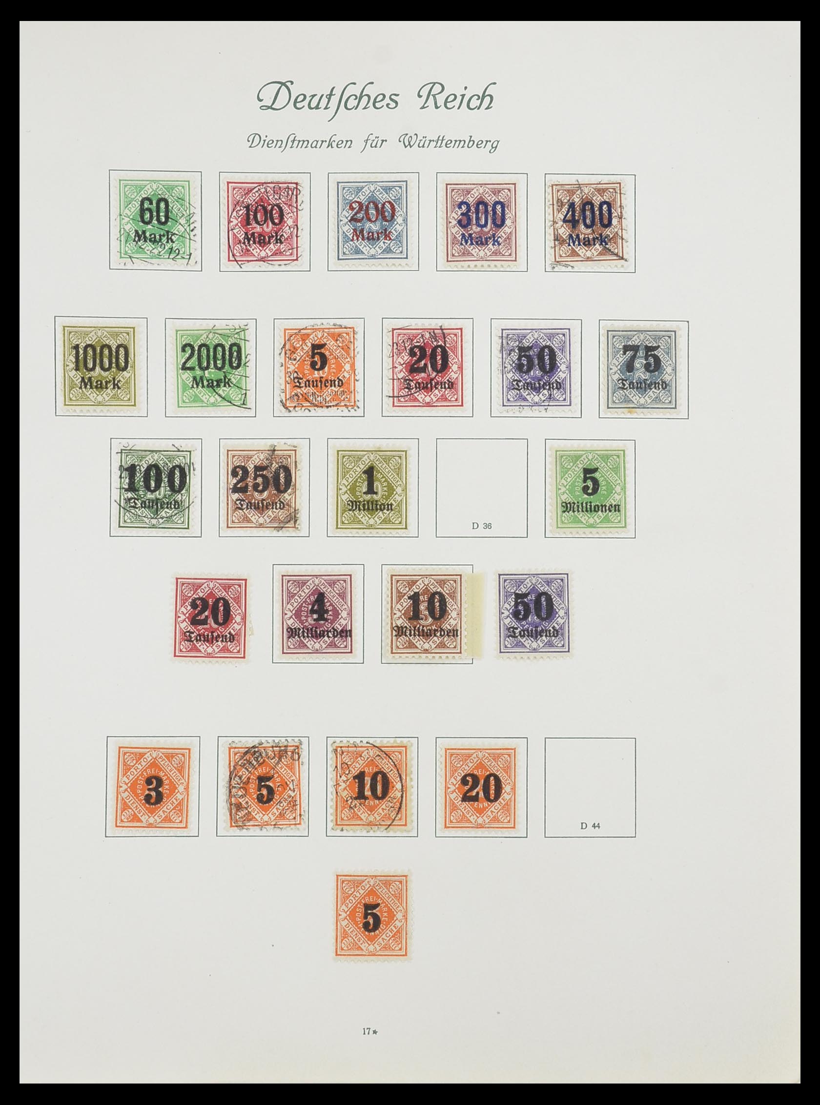 33635 018 - Stamp collection 33635 German Reich 1872-1945.