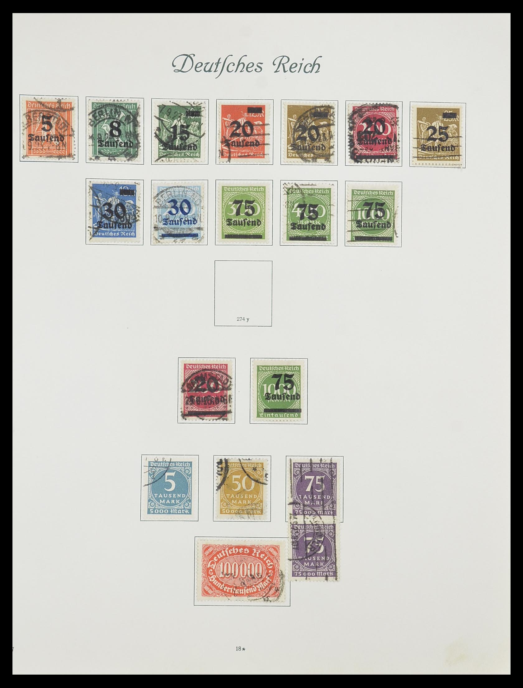33635 019 - Stamp collection 33635 German Reich 1872-1945.