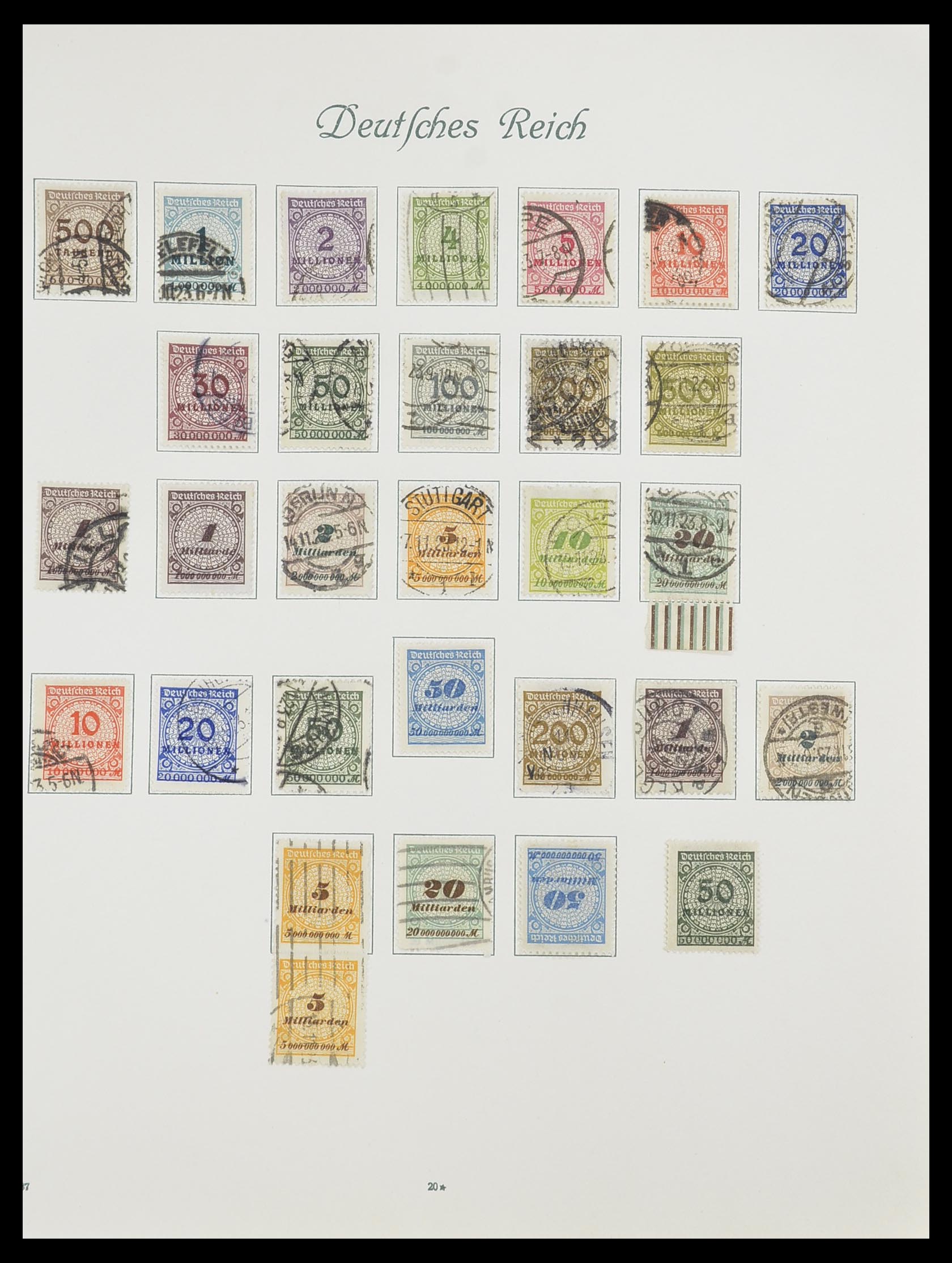 33635 021 - Stamp collection 33635 German Reich 1872-1945.