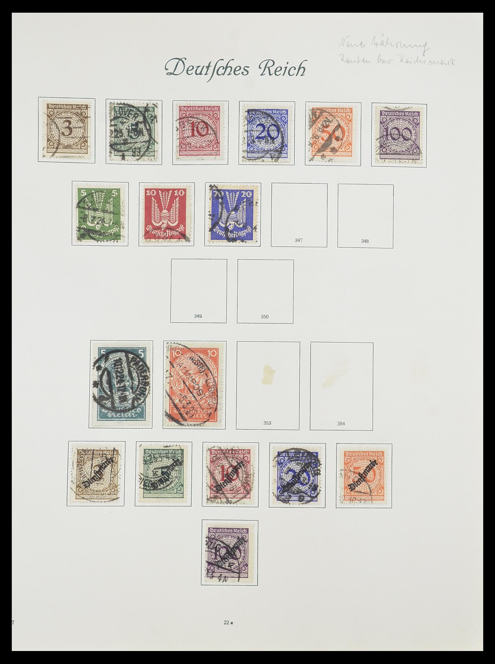 33635 023 - Stamp collection 33635 German Reich 1872-1945.