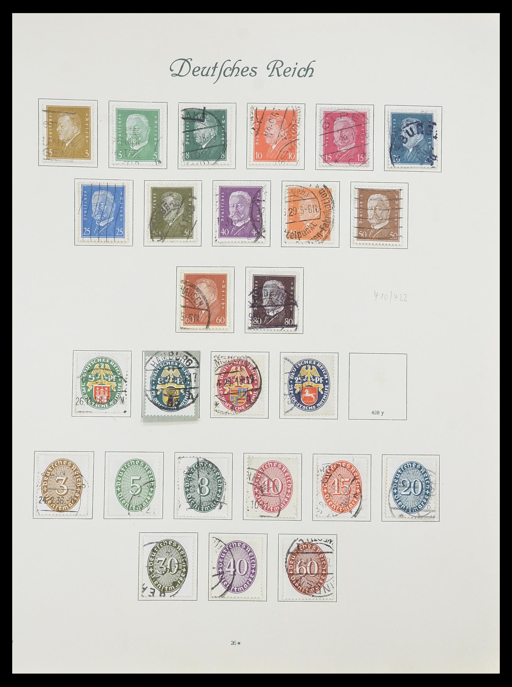 33635 028 - Postzegelverzameling 33635 Duitse Rijk 1872-1945.