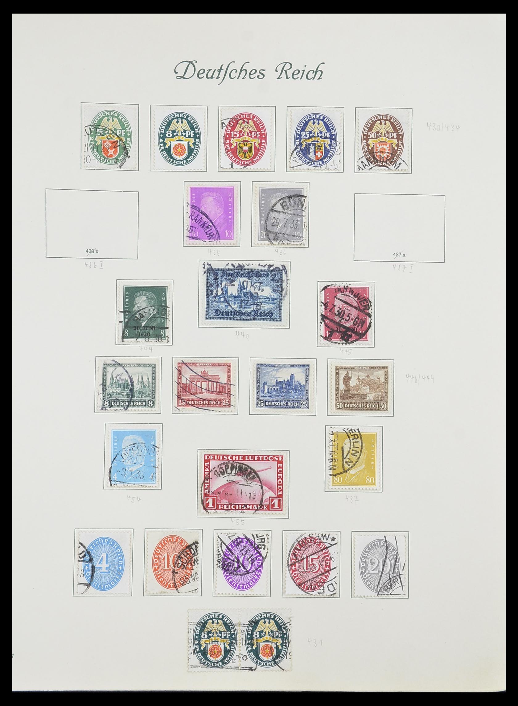 33635 029 - Postzegelverzameling 33635 Duitse Rijk 1872-1945.