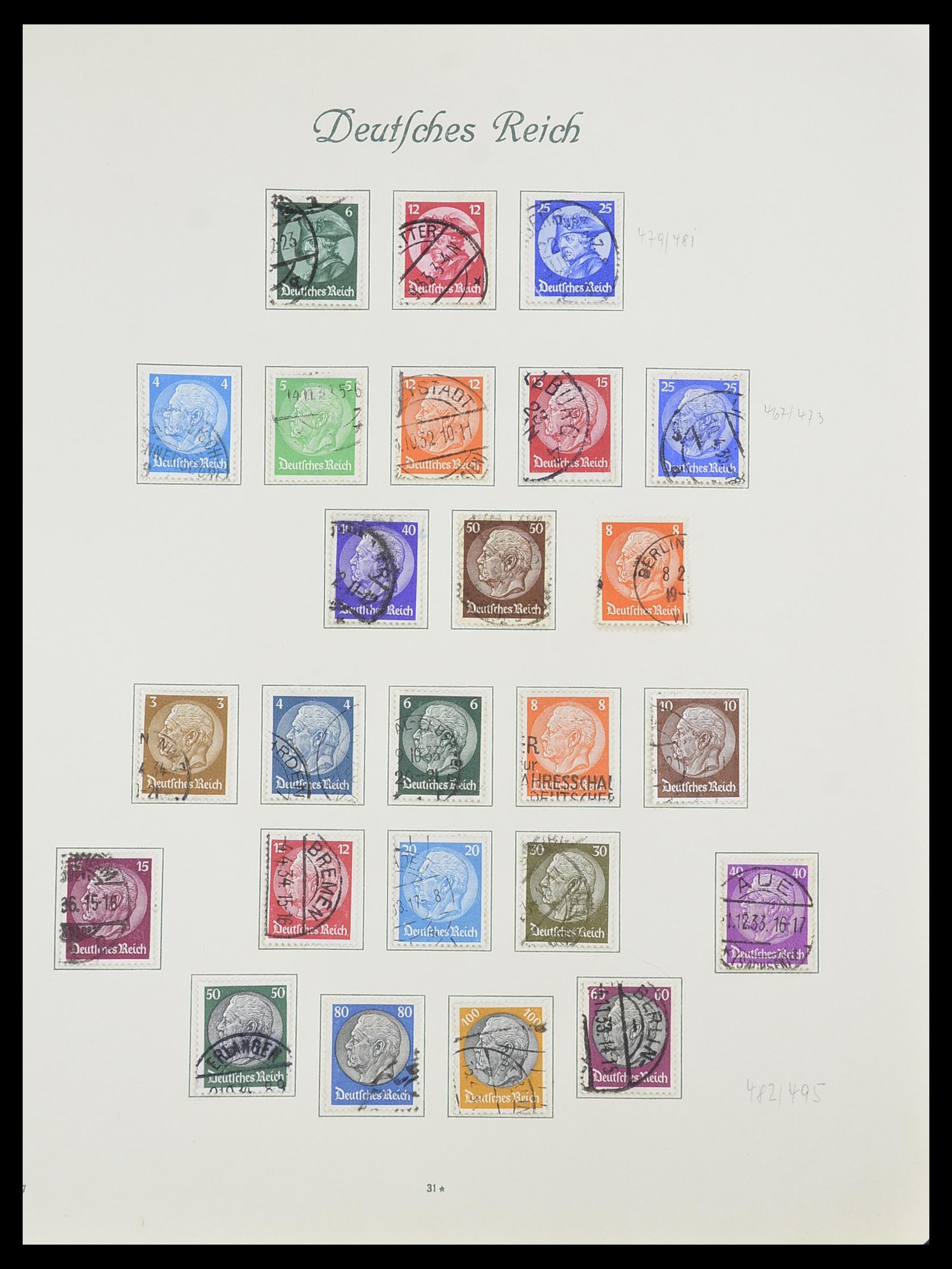 33635 030 - Postzegelverzameling 33635 Duitse Rijk 1872-1945.
