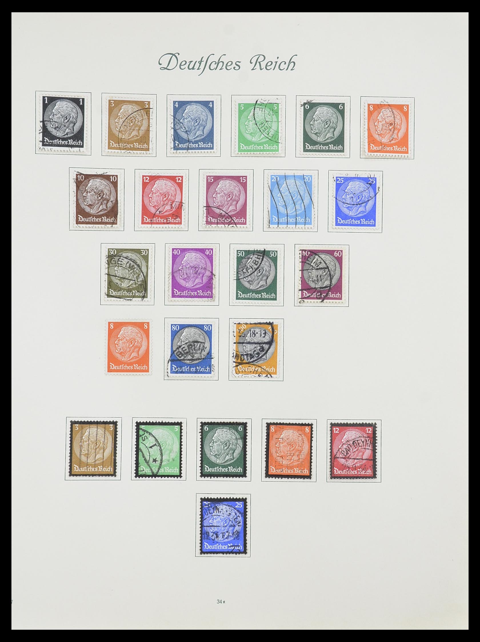 33635 033 - Postzegelverzameling 33635 Duitse Rijk 1872-1945.
