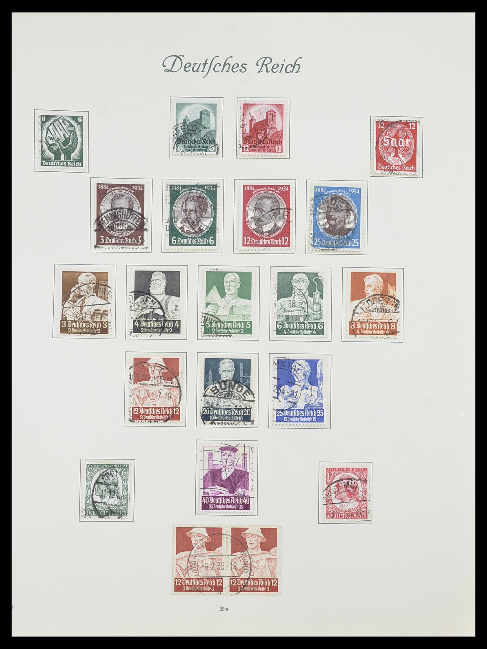 33635 034 - Postzegelverzameling 33635 Duitse Rijk 1872-1945.
