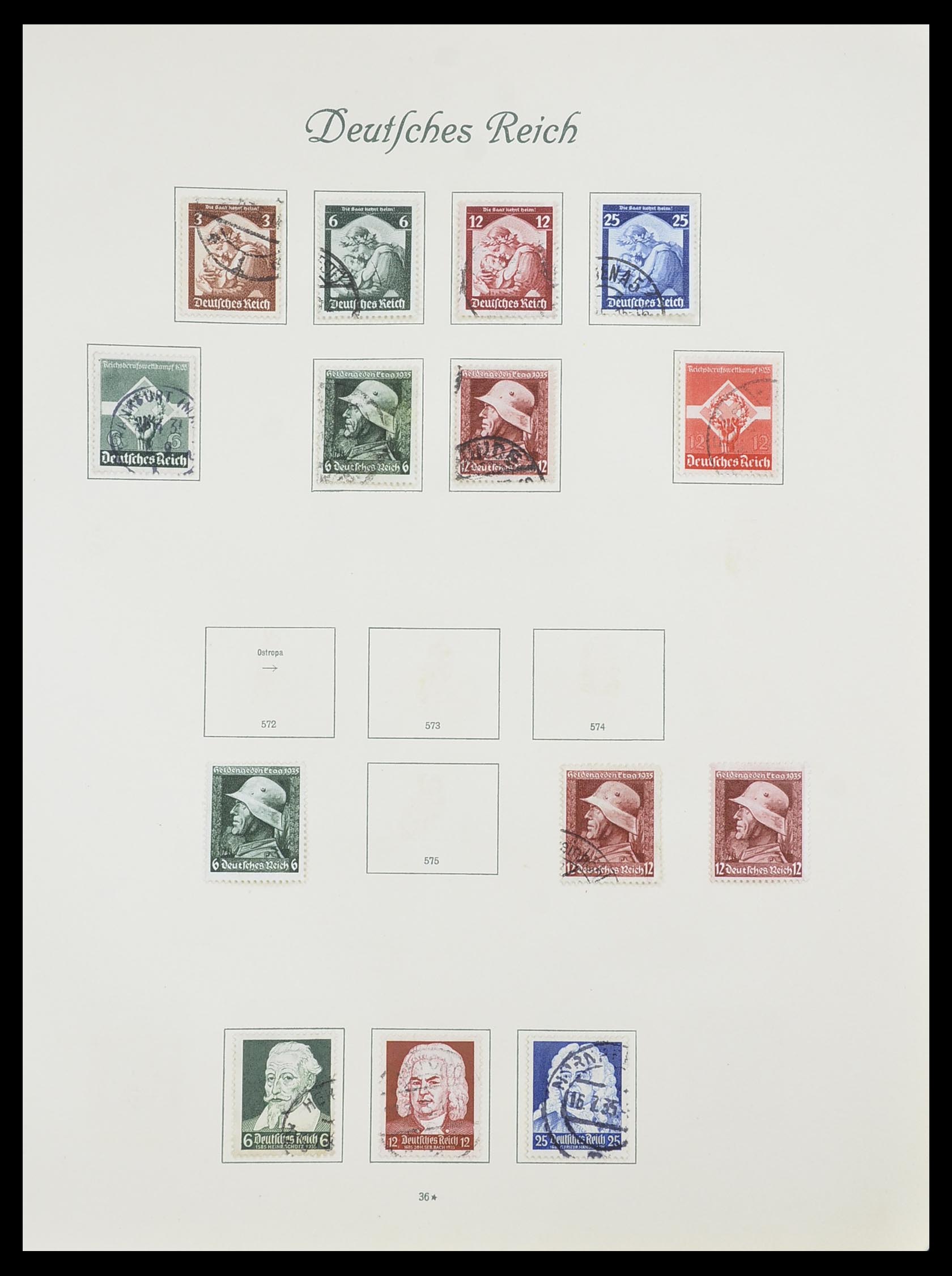 33635 035 - Postzegelverzameling 33635 Duitse Rijk 1872-1945.