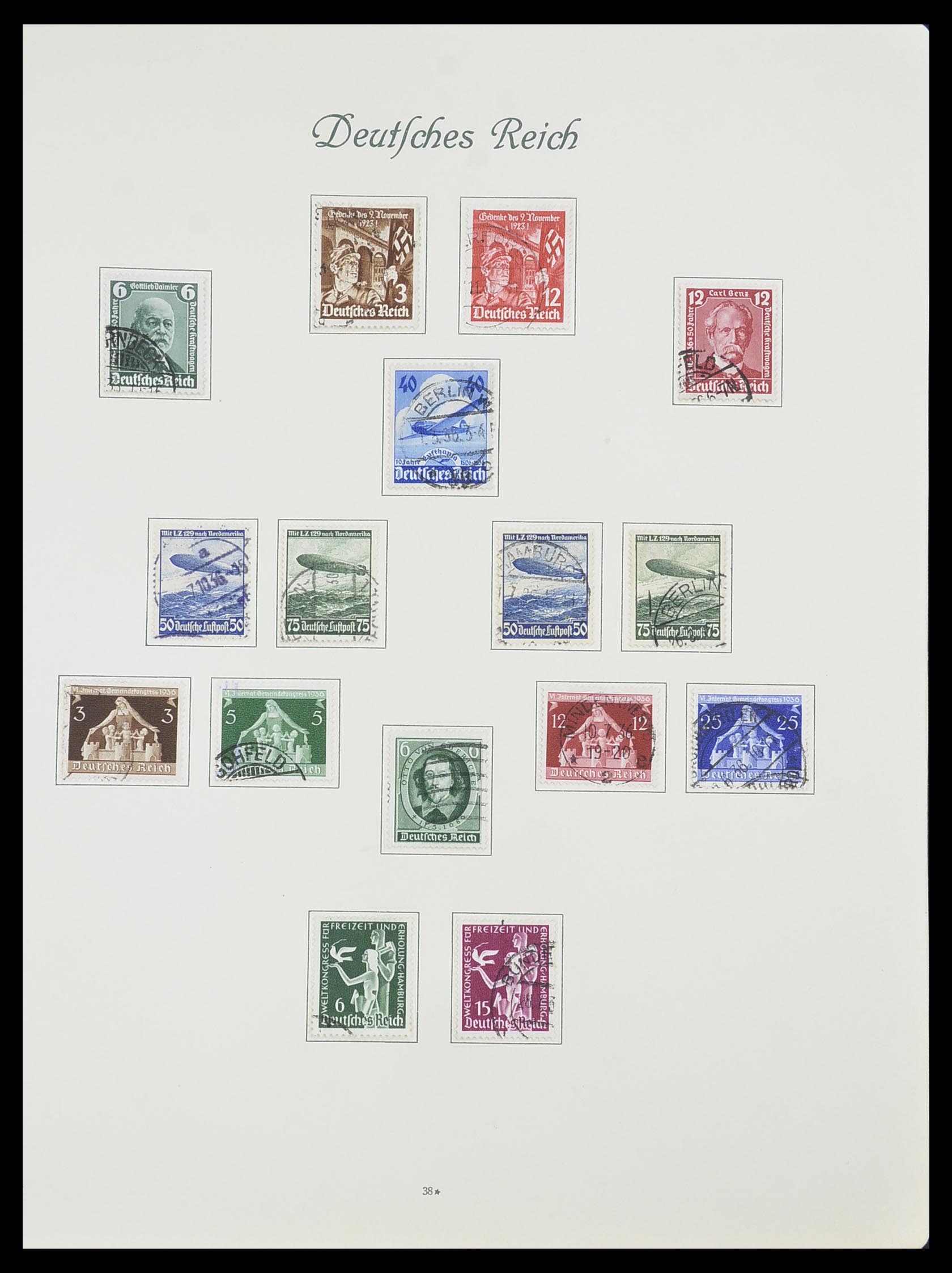 33635 037 - Postzegelverzameling 33635 Duitse Rijk 1872-1945.