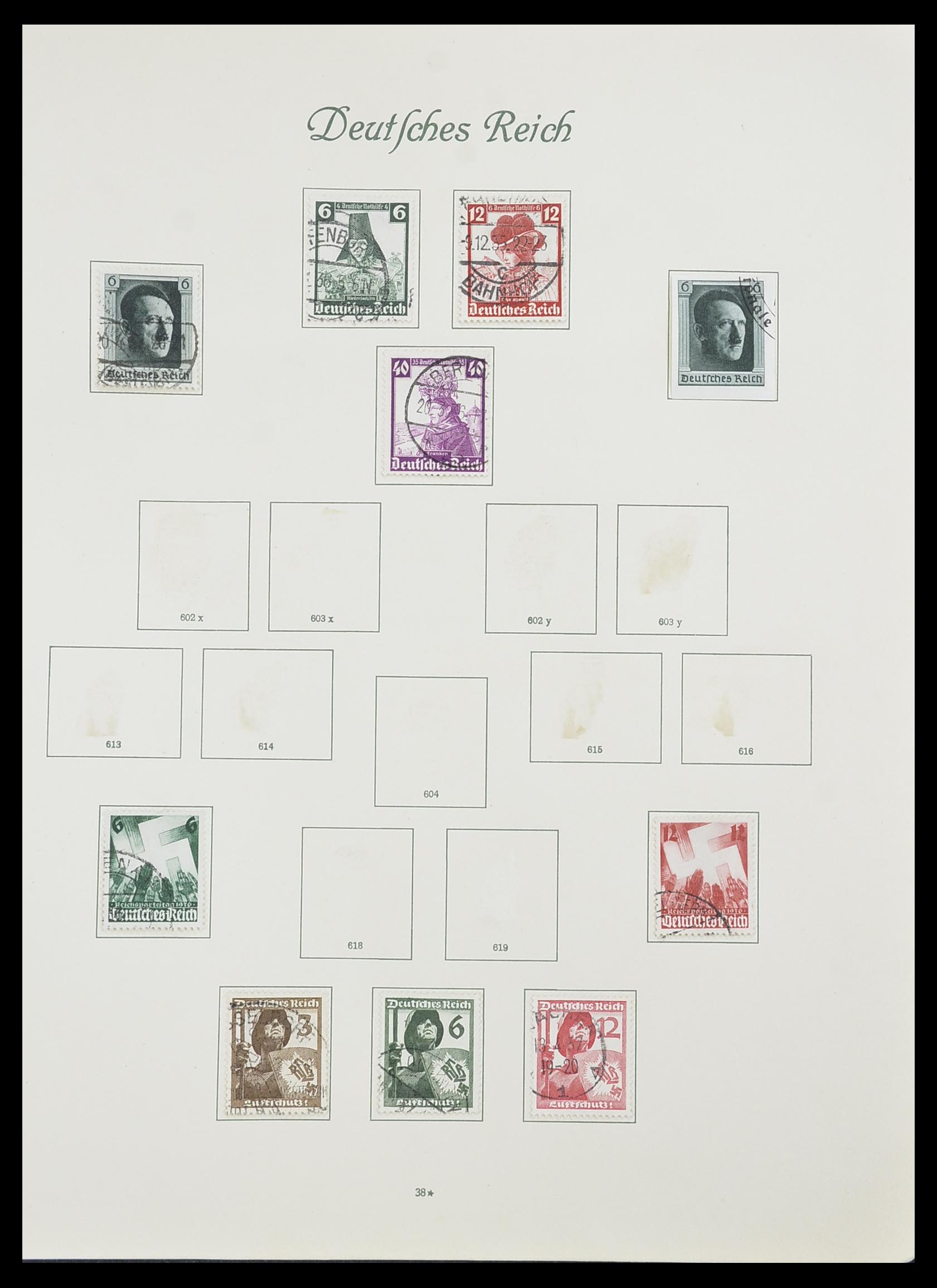 33635 038 - Postzegelverzameling 33635 Duitse Rijk 1872-1945.
