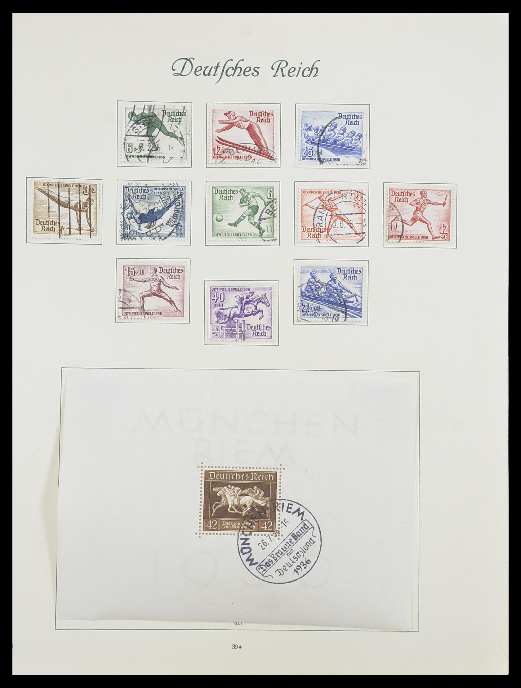 33635 039 - Postzegelverzameling 33635 Duitse Rijk 1872-1945.