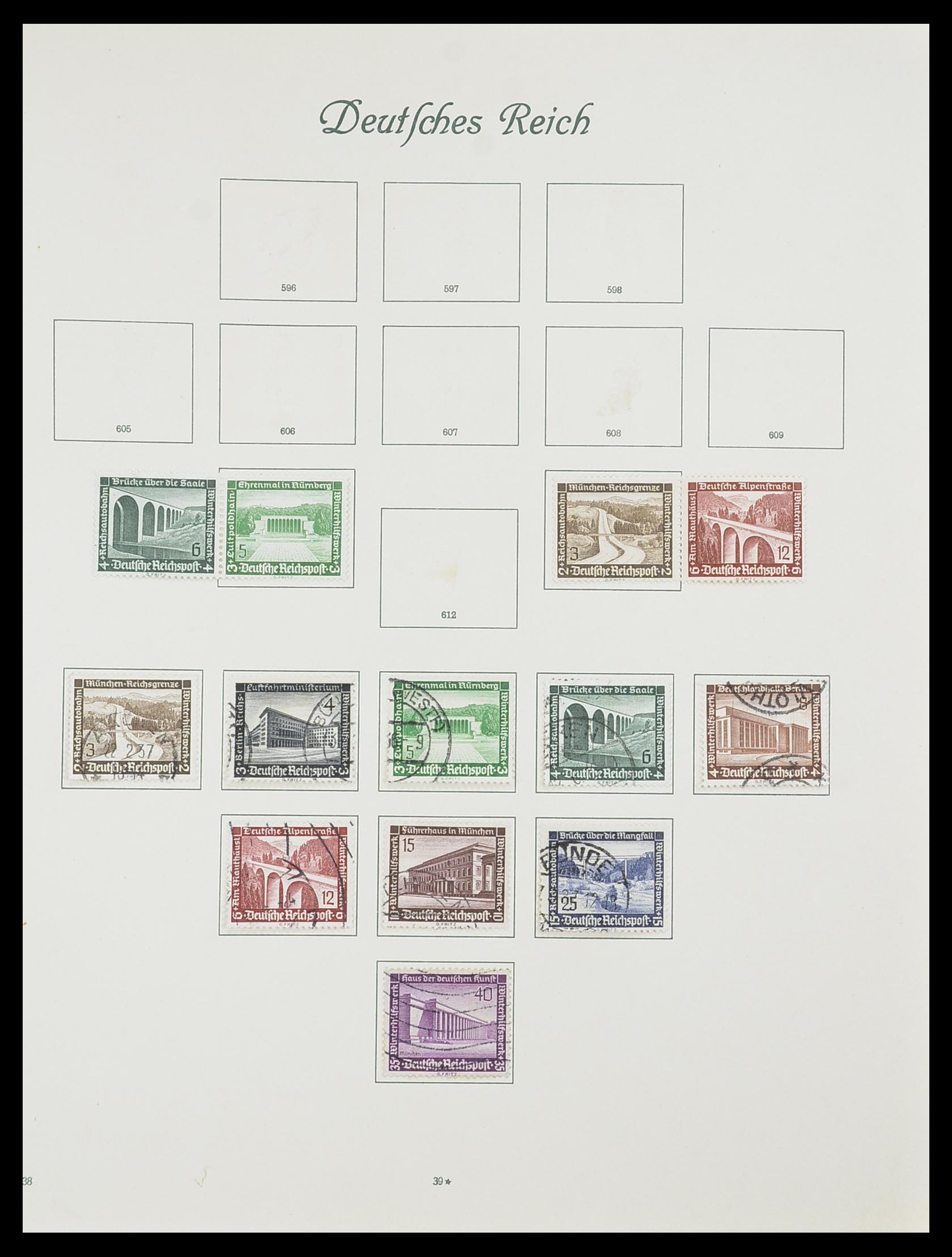 33635 040 - Stamp collection 33635 German Reich 1872-1945.