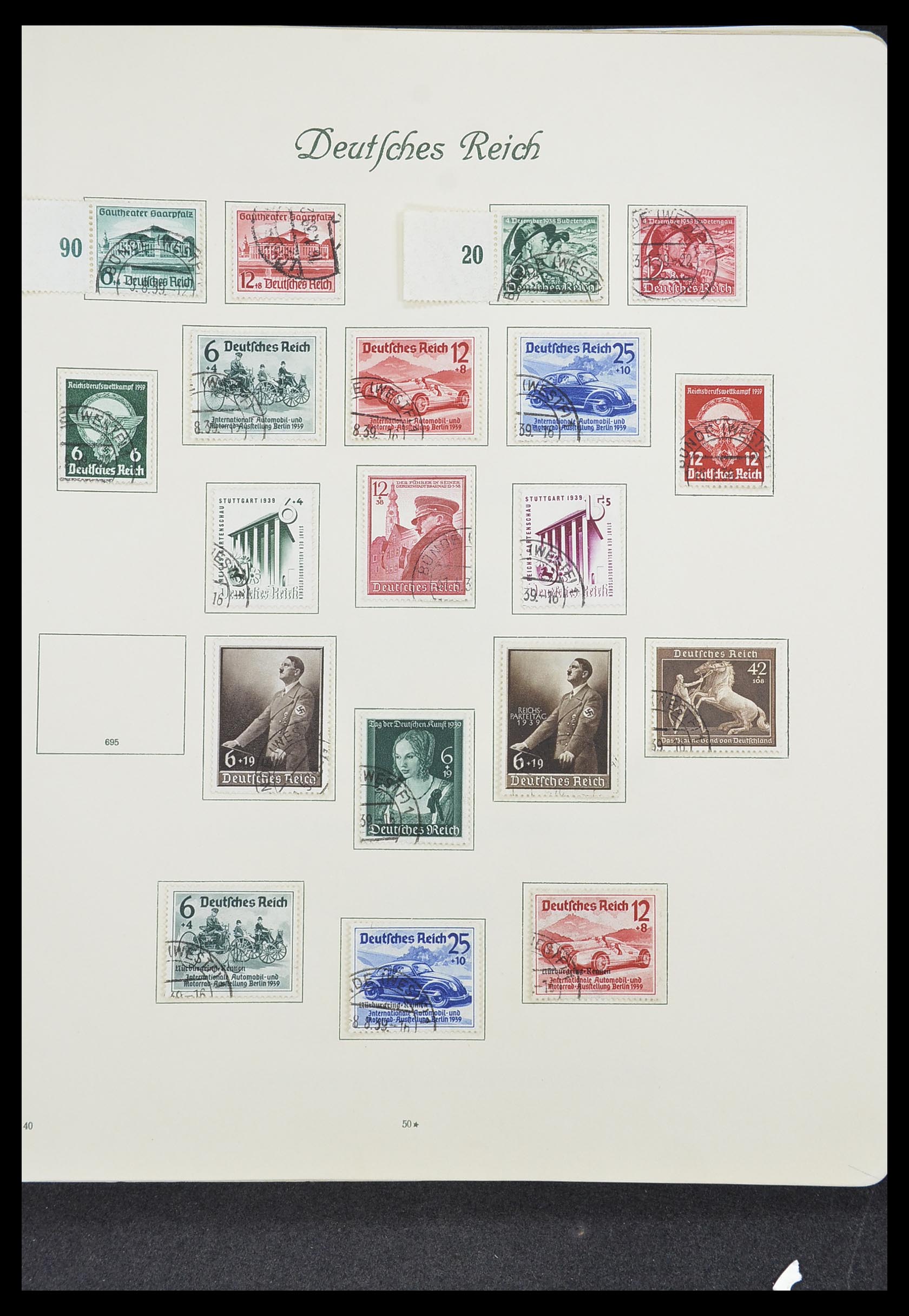 33635 047 - Postzegelverzameling 33635 Duitse Rijk 1872-1945.