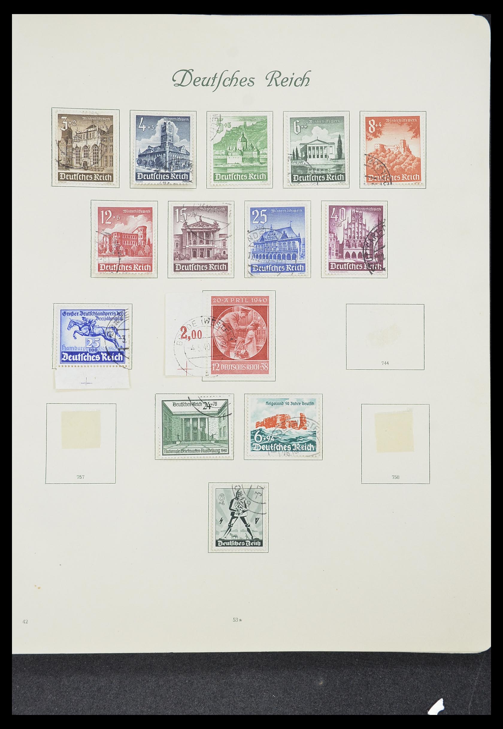 33635 052 - Postzegelverzameling 33635 Duitse Rijk 1872-1945.