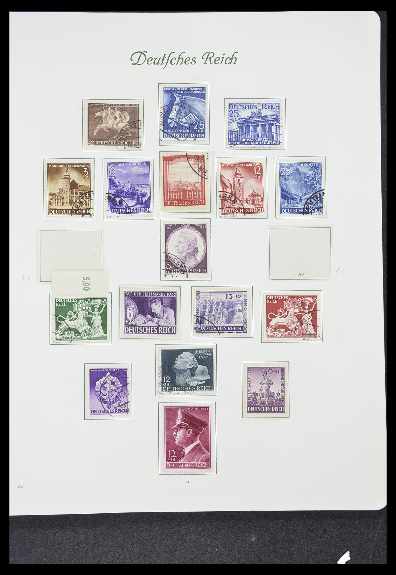33635 058 - Postzegelverzameling 33635 Duitse Rijk 1872-1945.