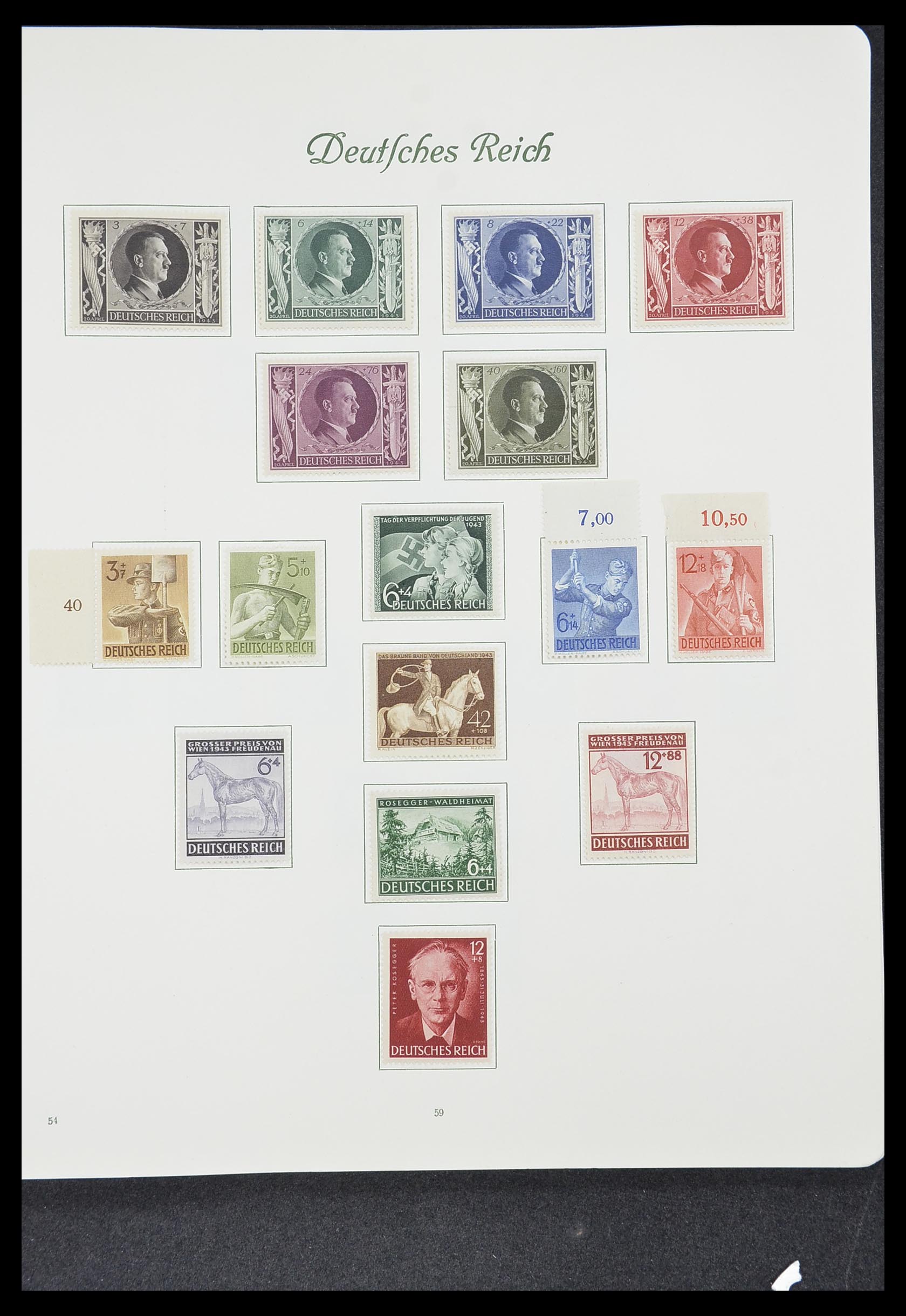 33635 060 - Postzegelverzameling 33635 Duitse Rijk 1872-1945.