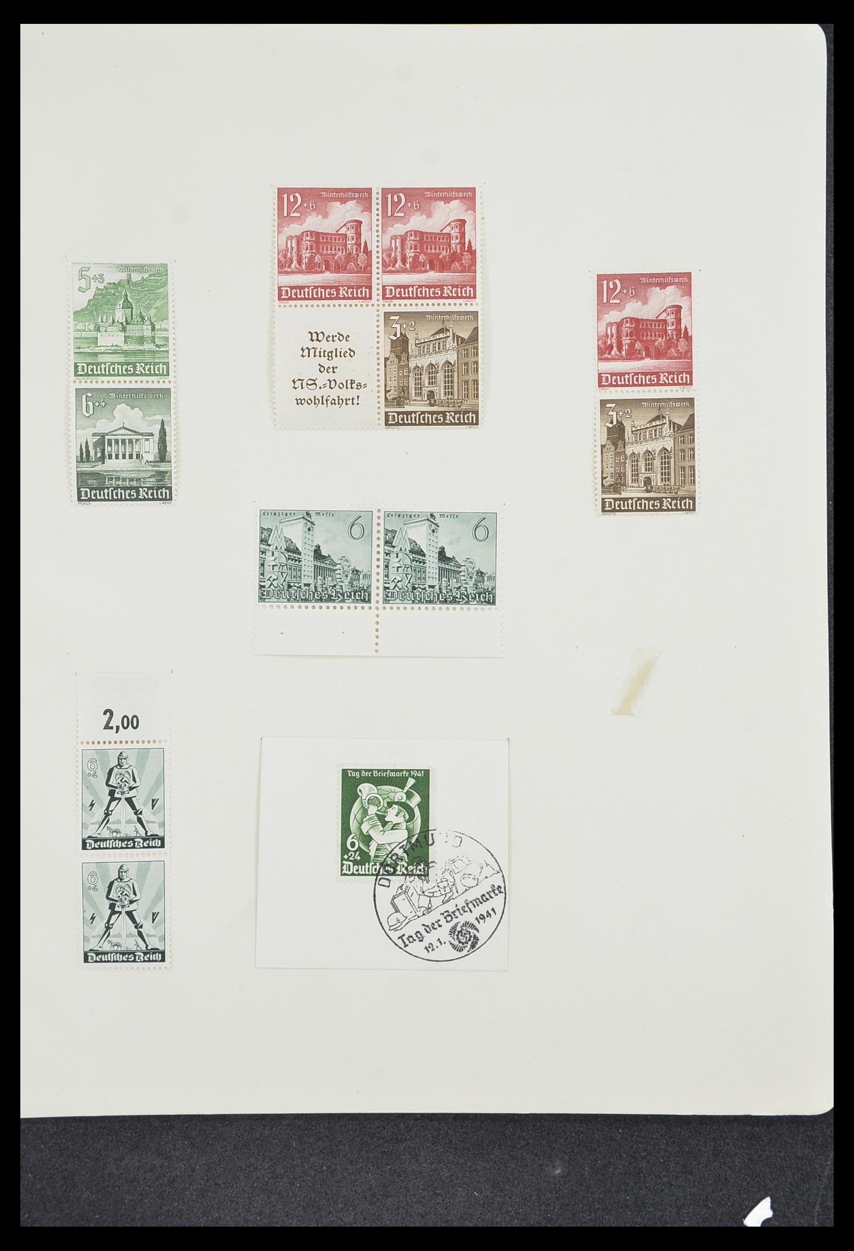 33635 074 - Postzegelverzameling 33635 Duitse Rijk 1872-1945.