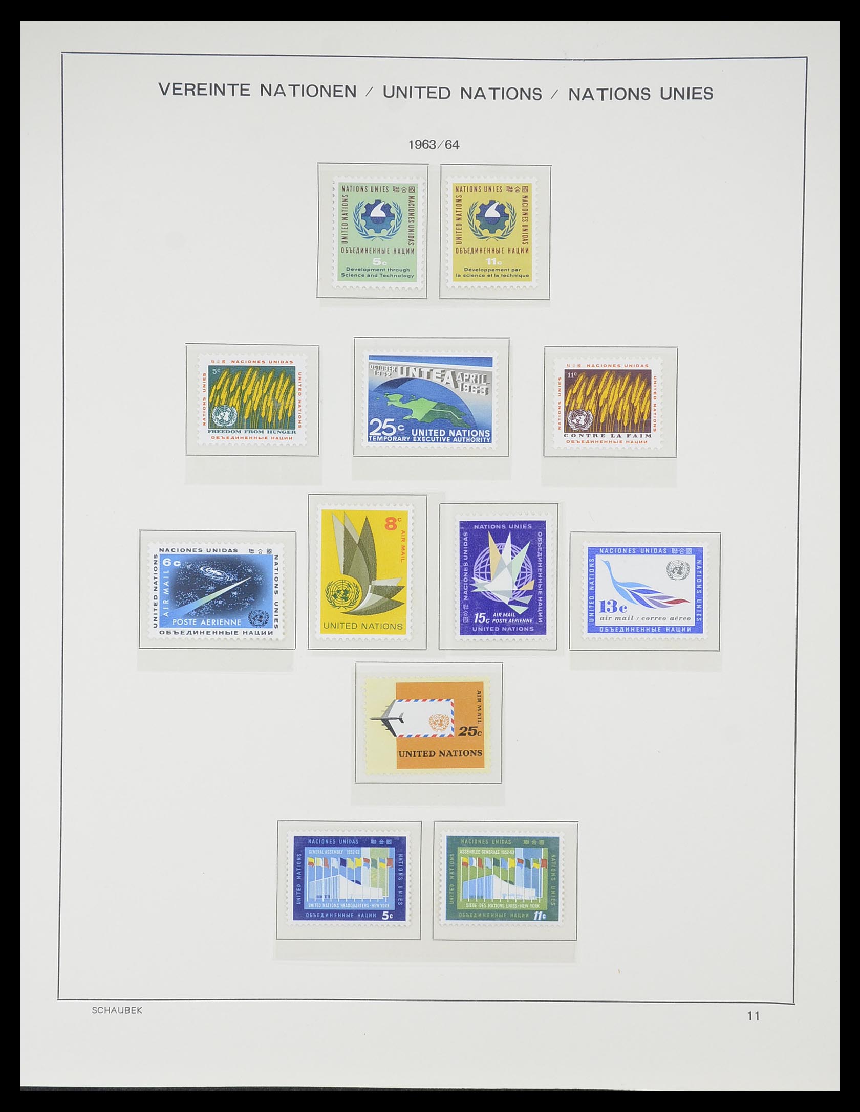 33637 012 - Postzegelverzameling 33637 Verenigde Naties 1951-2005.