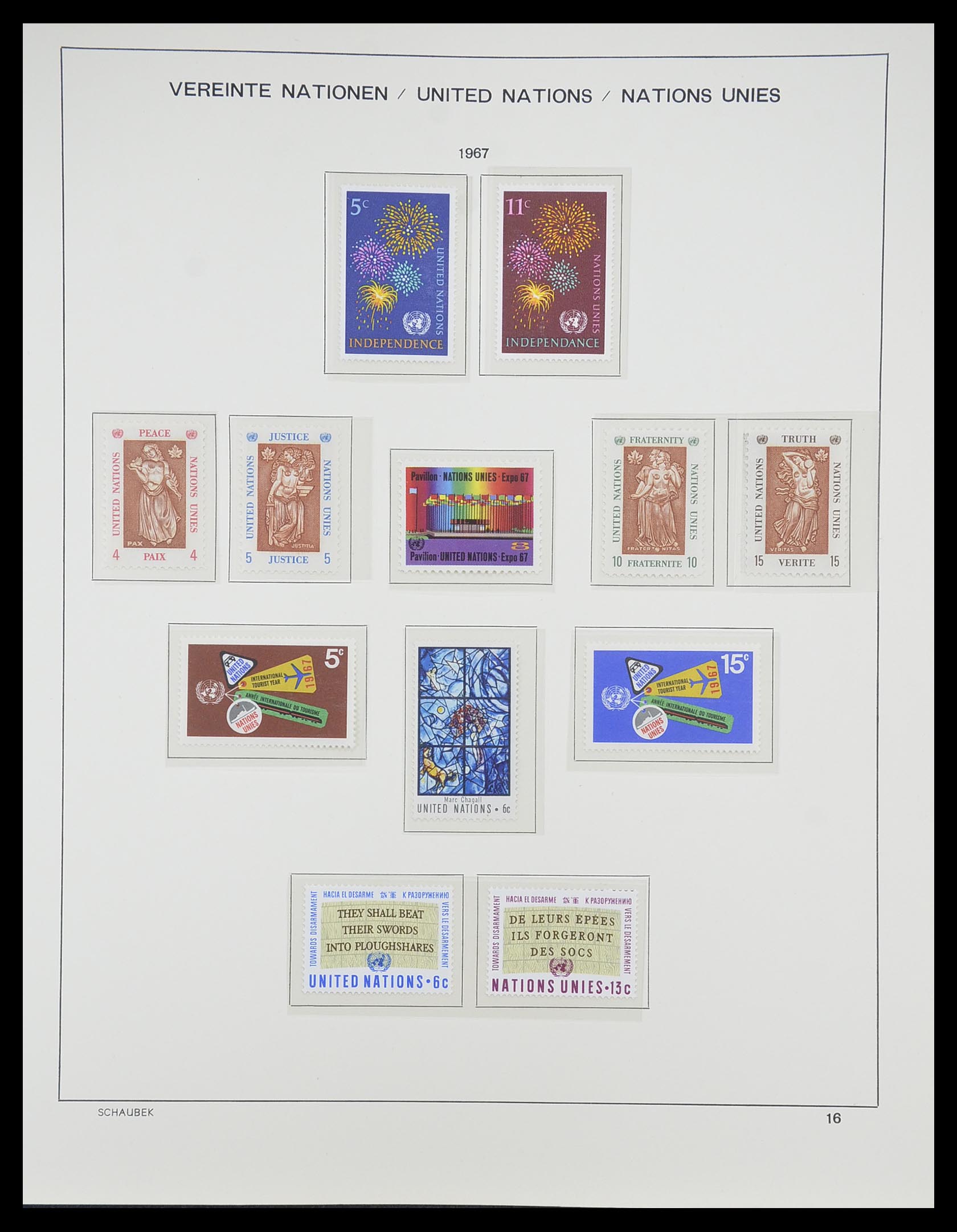 33637 017 - Postzegelverzameling 33637 Verenigde Naties 1951-2005.