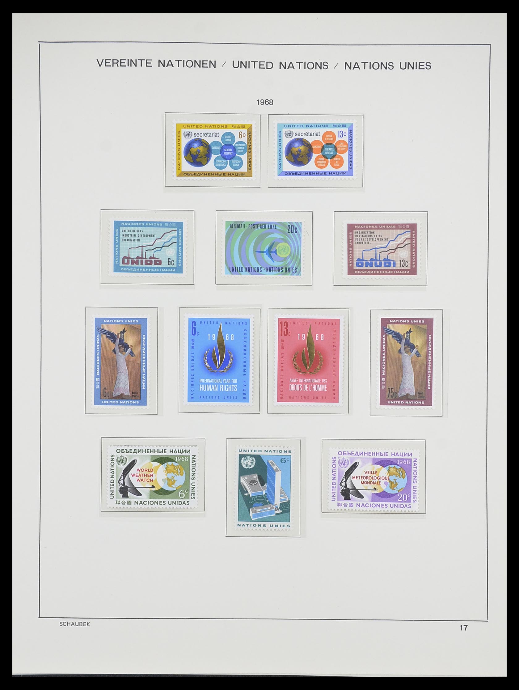 33637 019 - Postzegelverzameling 33637 Verenigde Naties 1951-2005.