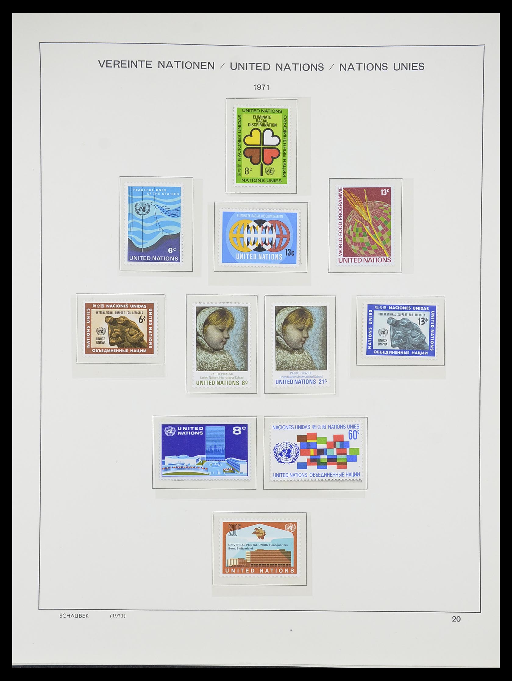 33637 022 - Postzegelverzameling 33637 Verenigde Naties 1951-2005.