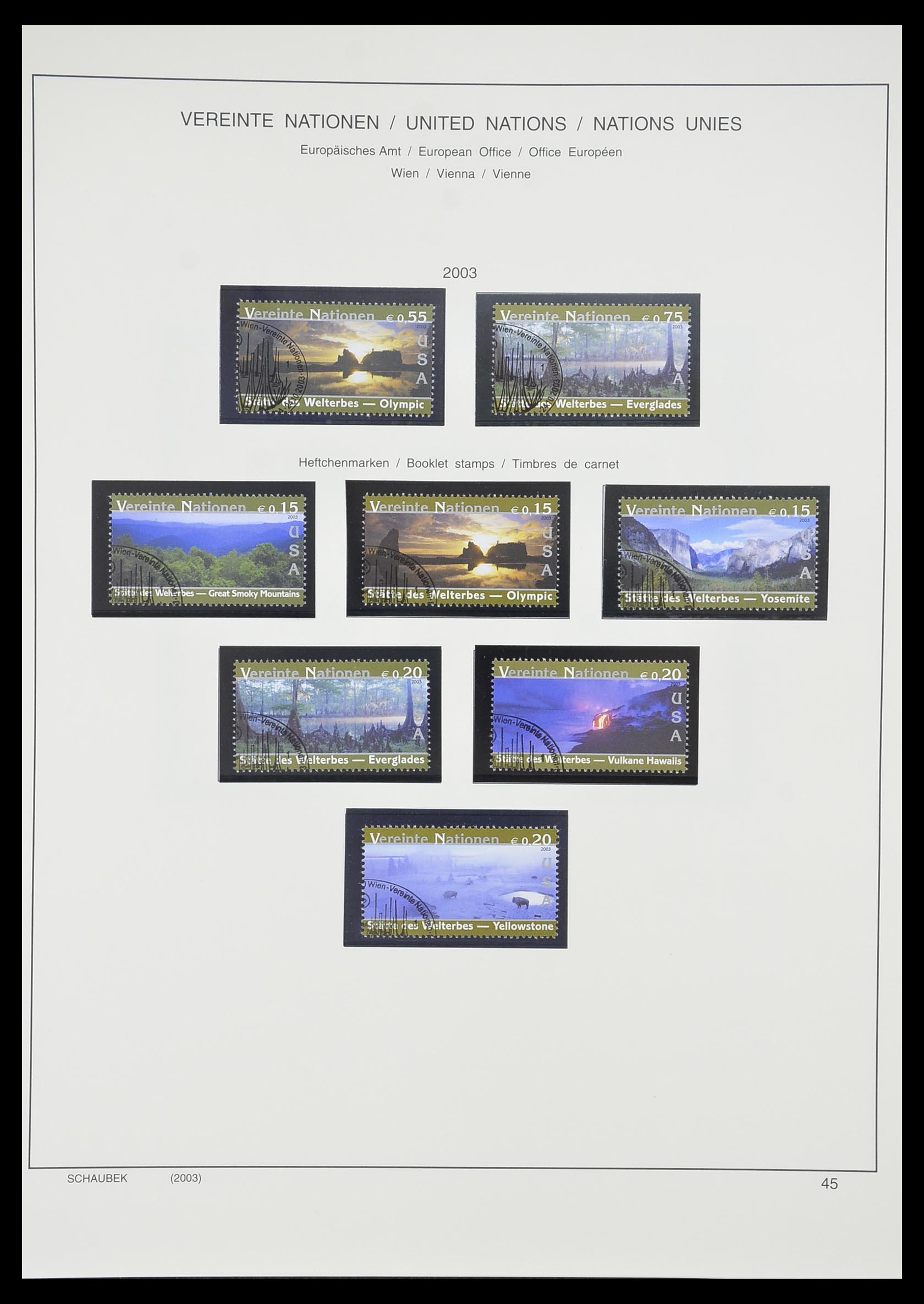 33637 883 - Postzegelverzameling 33637 Verenigde Naties 1951-2005.