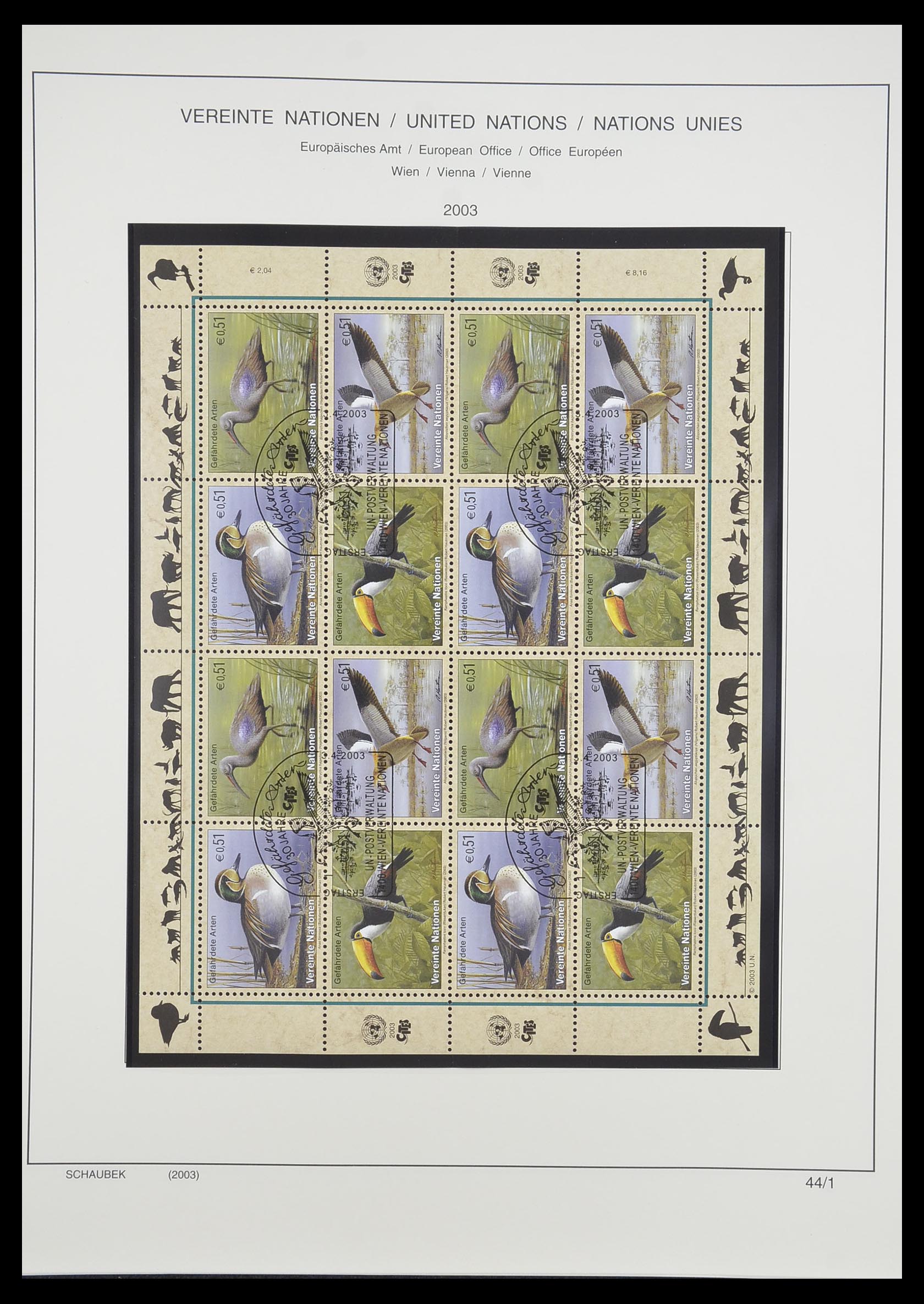 33637 885 - Postzegelverzameling 33637 Verenigde Naties 1951-2005.