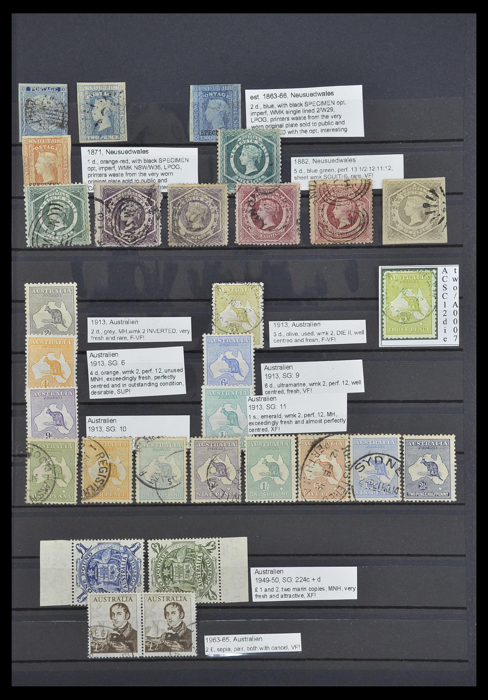 33640 003 - Postzegelverzameling 33640 Engelse koloniën topmateriaal 1853-1953.