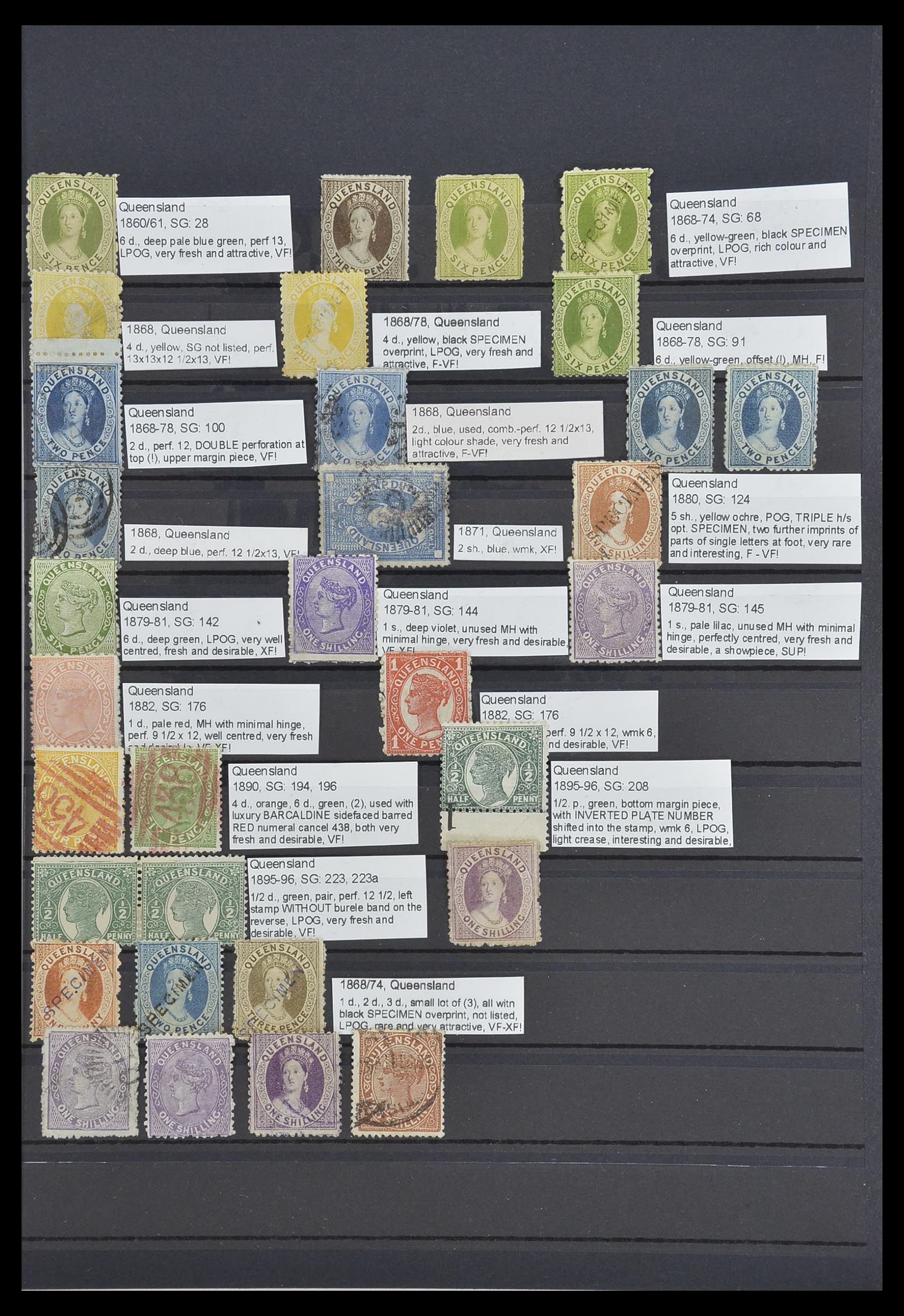 33640 005 - Postzegelverzameling 33640 Engelse koloniën topmateriaal 1853-1953.