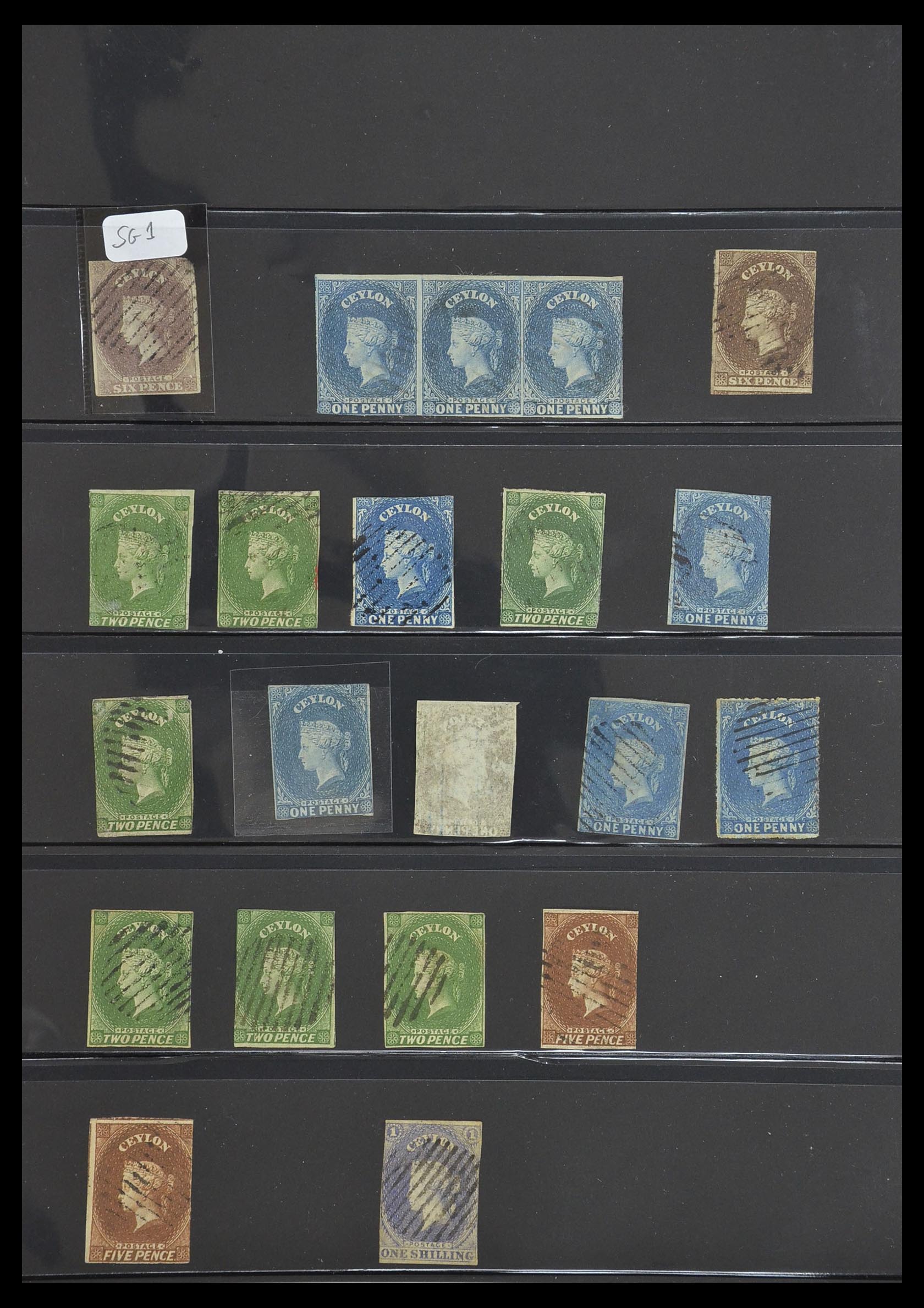 33640 009 - Postzegelverzameling 33640 Engelse koloniën topmateriaal 1853-1953.