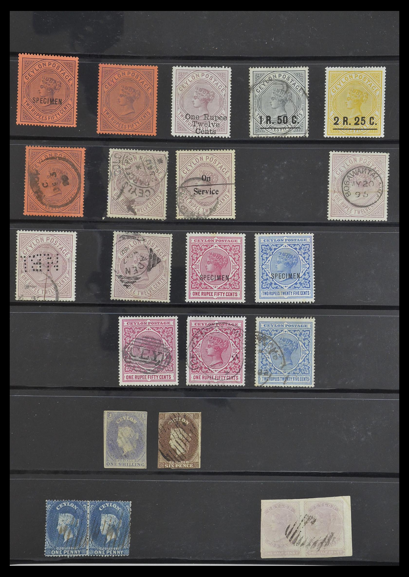 33640 012 - Postzegelverzameling 33640 Engelse koloniën topmateriaal 1853-1953.