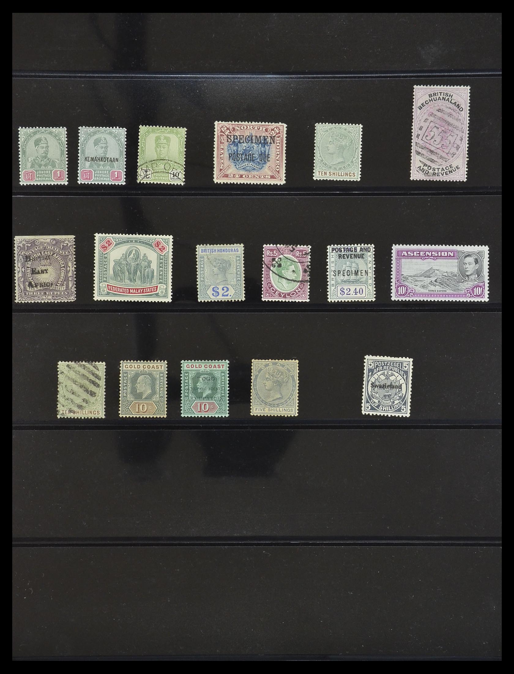 33640 040 - Postzegelverzameling 33640 Engelse koloniën topmateriaal 1853-1953.