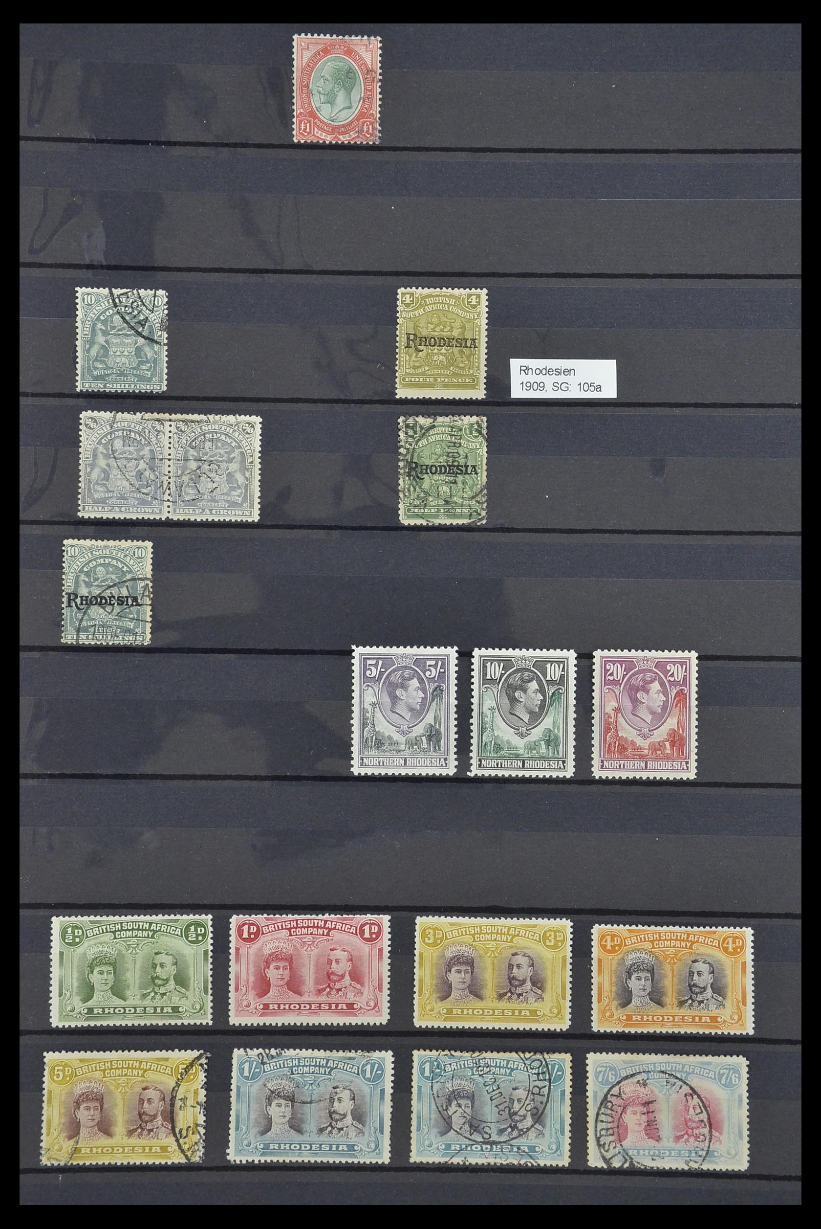 33640 056 - Postzegelverzameling 33640 Engelse koloniën topmateriaal 1853-1953.