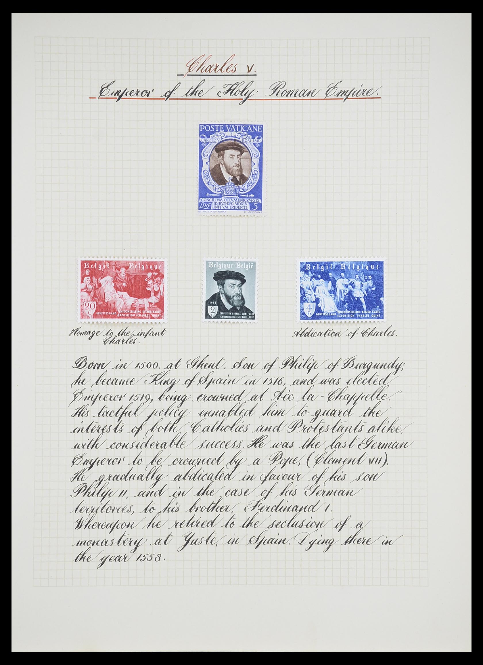 33657 0002 - Postzegelverzameling 33657 Motief Religie 1900-1990.